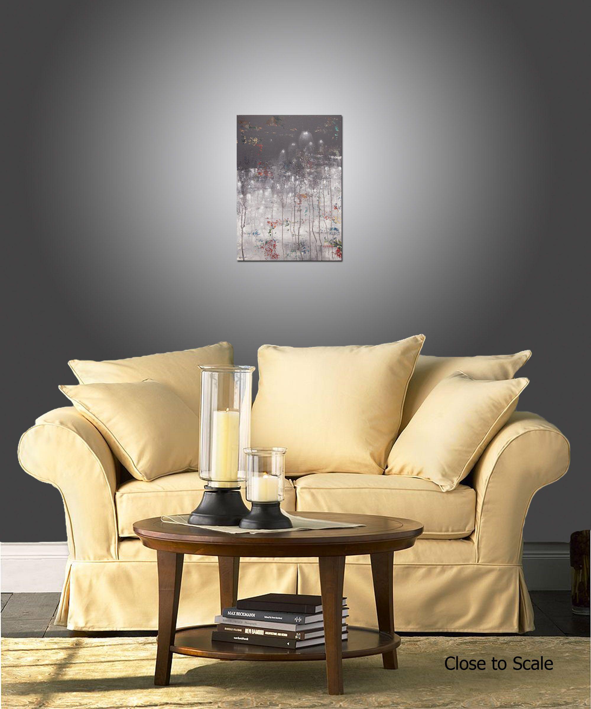 Litosfera 188 es un cuadro original, creado con pintura acrílica sobre lienzo envuelto en una galería. Tiene una anchura de 18 pulgadas y una altura de 24 pulgadas con una profundidad de 1 pulgada (24x18x1).    Los colores utilizados en el cuadro