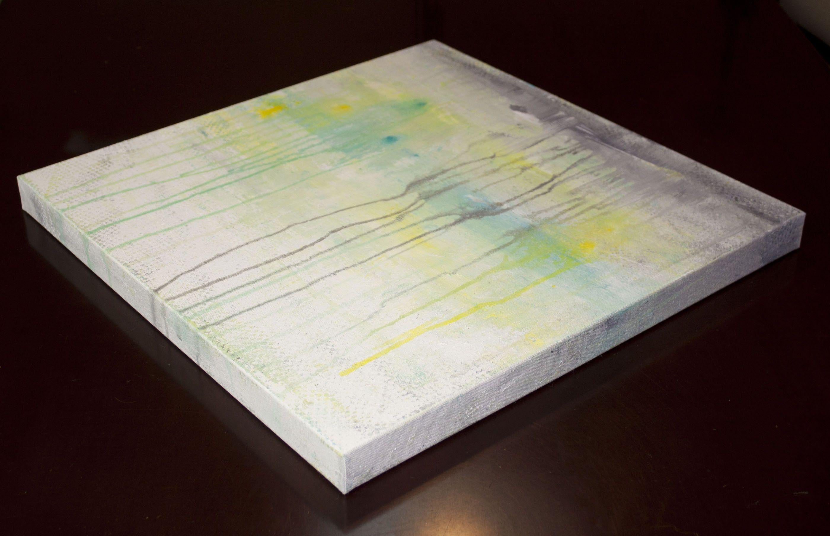 Lithosphere 190 è un dipinto originale, realizzato con colori acrilici su una tela avvolta in una galleria. Ha una larghezza di 20 pollici e un'altezza di 20 pollici con una profondità di 1,5 pollici (20x20x1,5).    I colori utilizzati nel dipinto