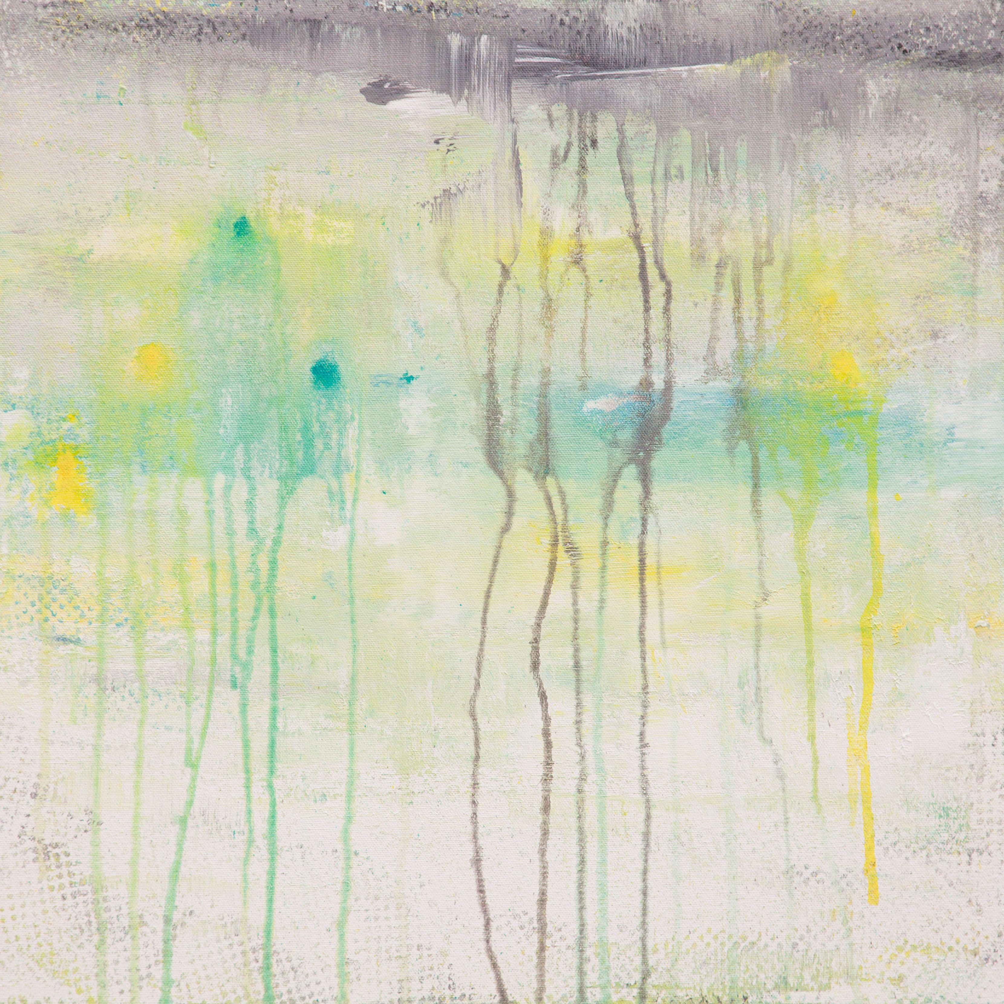 Abstract Painting di Hilary Winfield - Litosfera 190, Pittura, Acrilico su tela