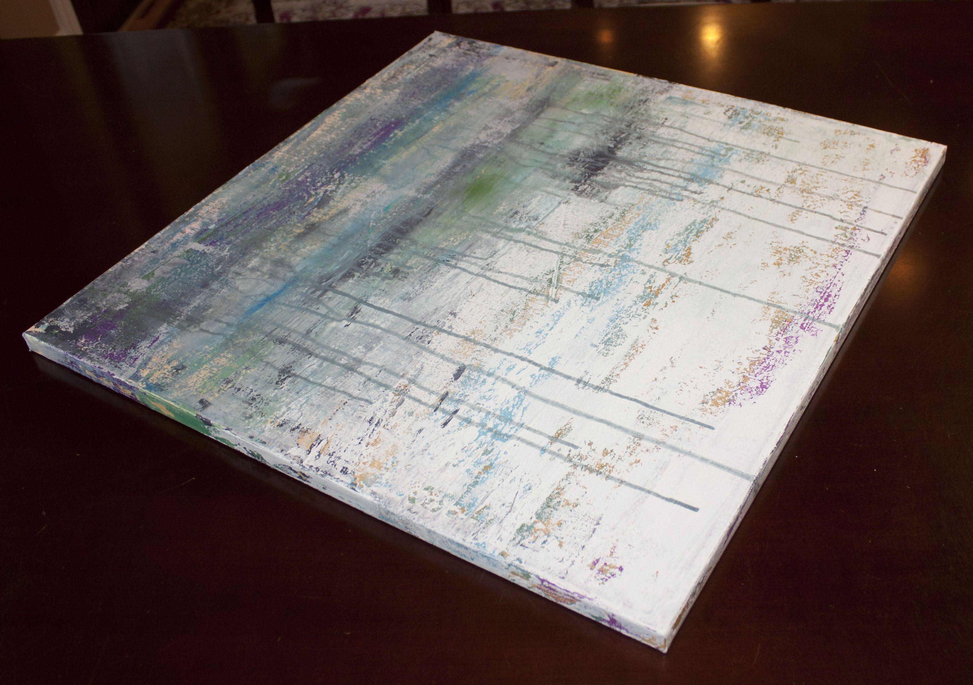 Litosfera 197, Pittura, Acrilico su tela - Painting Astratto di Hilary Winfield