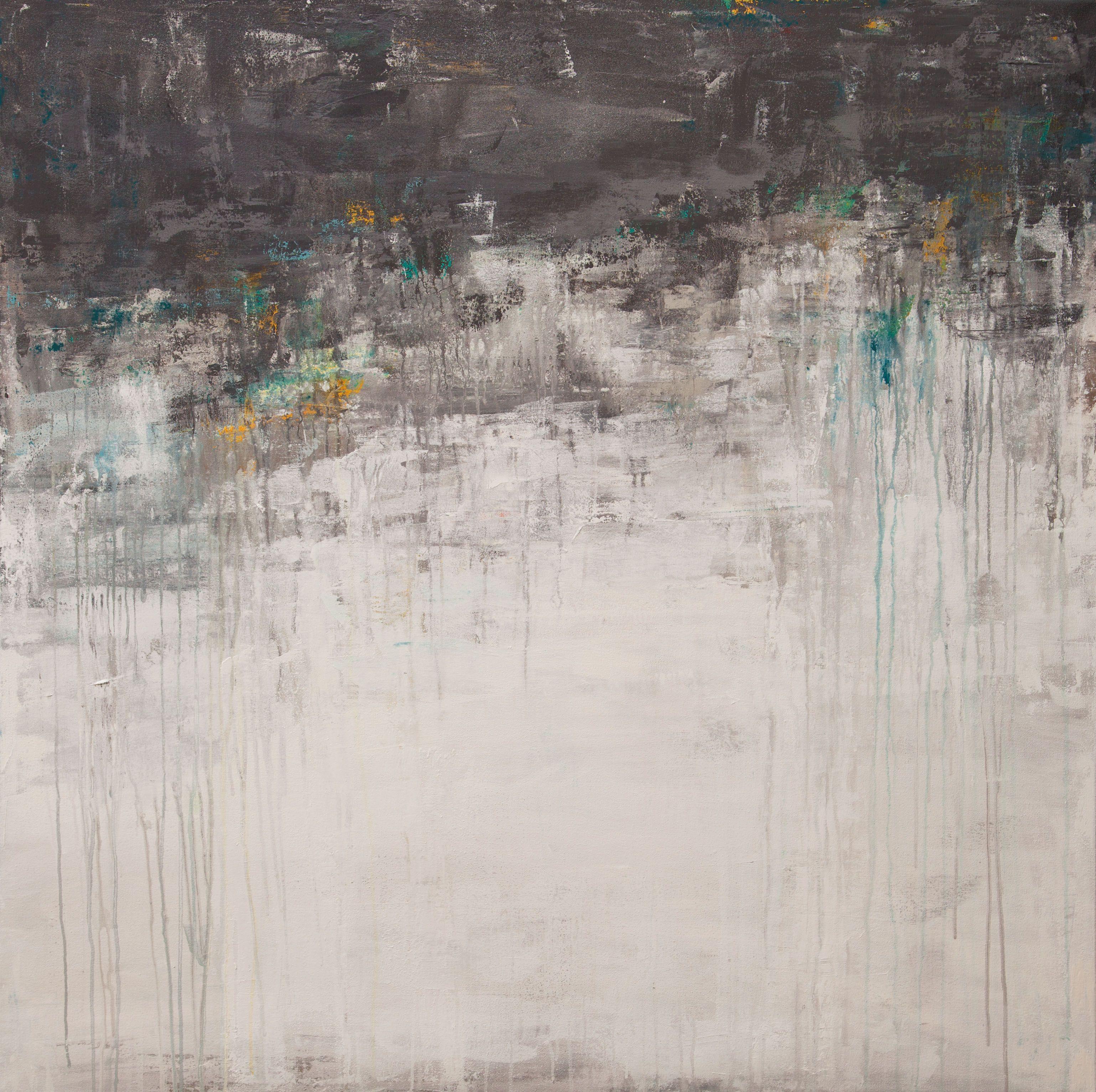 Abstract Painting di Hilary Winfield - Litosfera 206, Pittura, Acrilico su tela