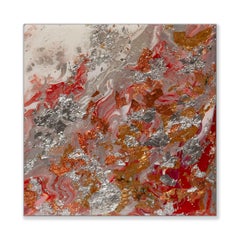 Microcosme 11, peinture, acrylique sur panneau de bois