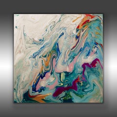 Microcosm 17, Painting, Acrylic on Wood Panel