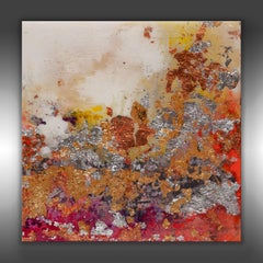 Microcosme 6, peinture, acrylique sur panneau de bois