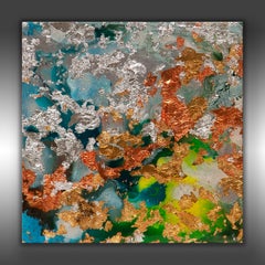 Microcosm 9, Painting, Acrylic on Wood Panel
