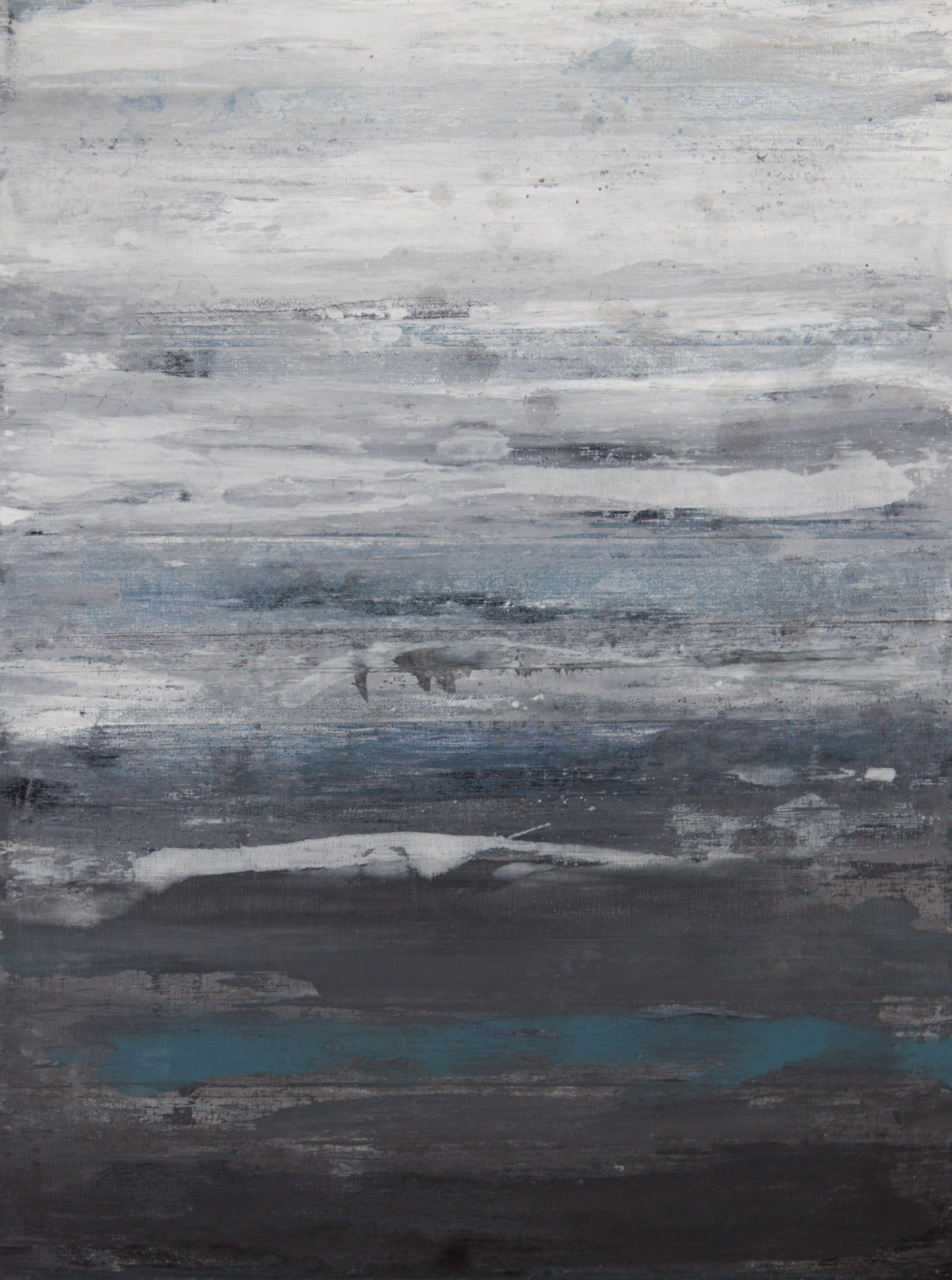 Abstract Painting de Hilary Winfield - Modern Industry 26, Pintura, Acrílico sobre lienzo