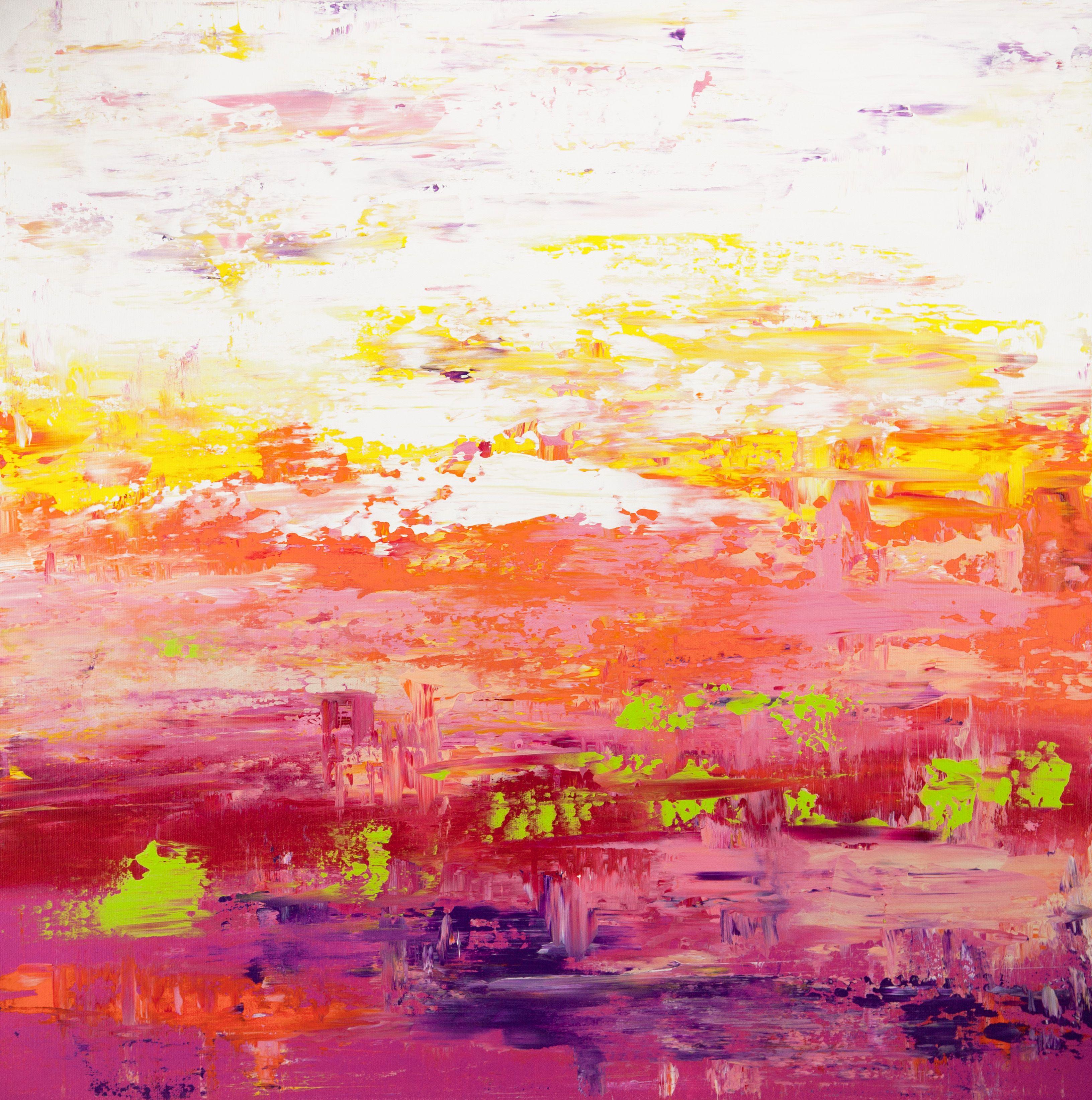 Abstract Painting di Hilary Winfield - Modern Industry 39, Pittura, Acrilico su tela