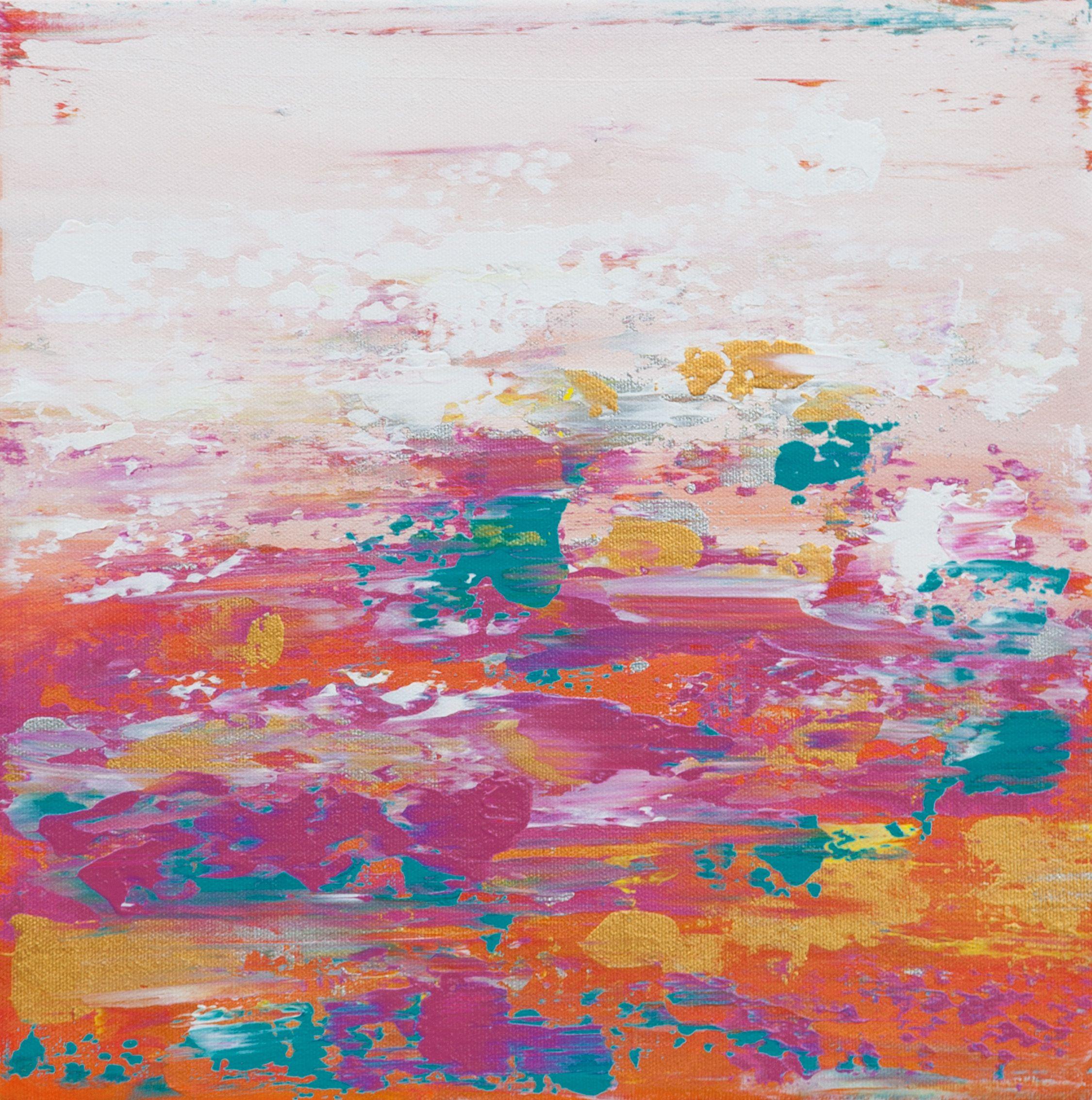 Abstract Painting de Hilary Winfield - Modern Industry 40, Pintura, Acrílico sobre lienzo