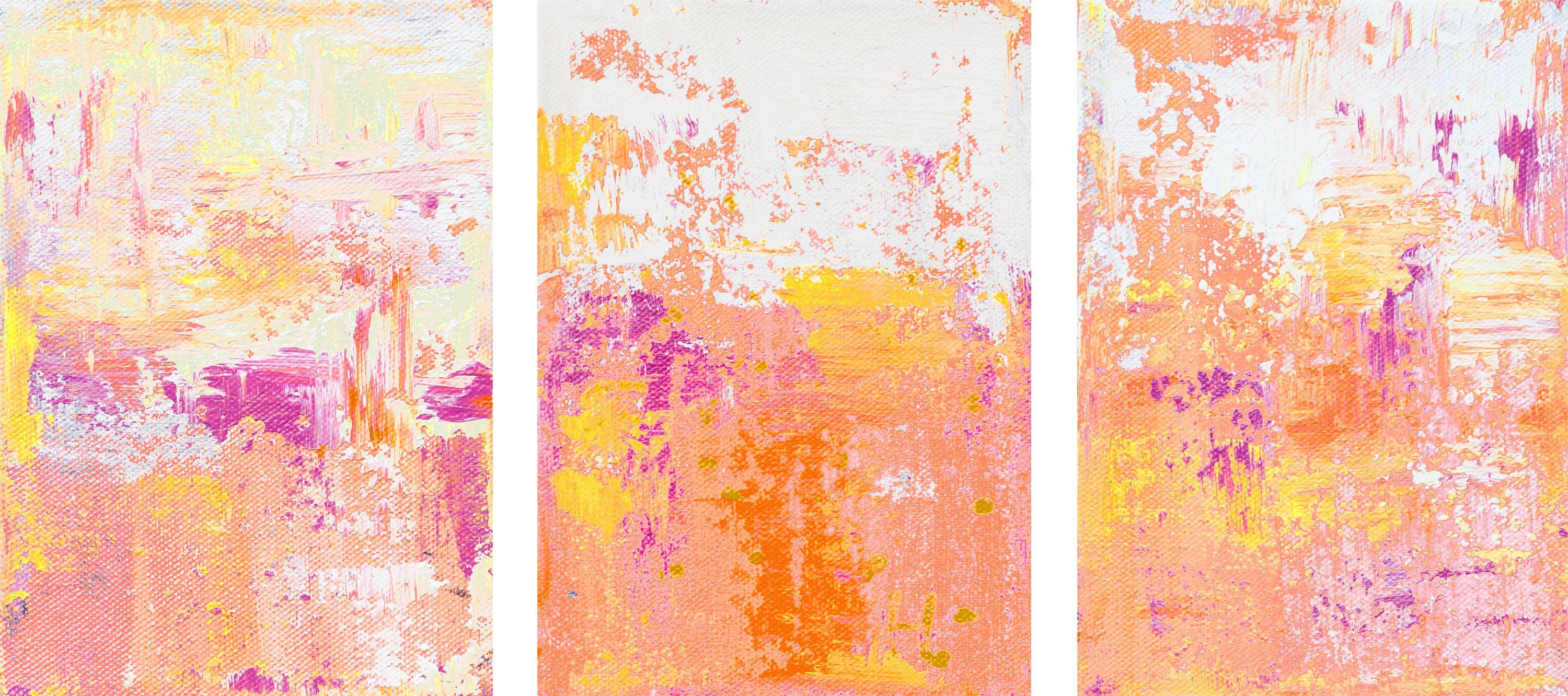 Hilary Winfield Abstract Painting – Moderne Industrie 61, Gemälde, Acryl auf Leinwand