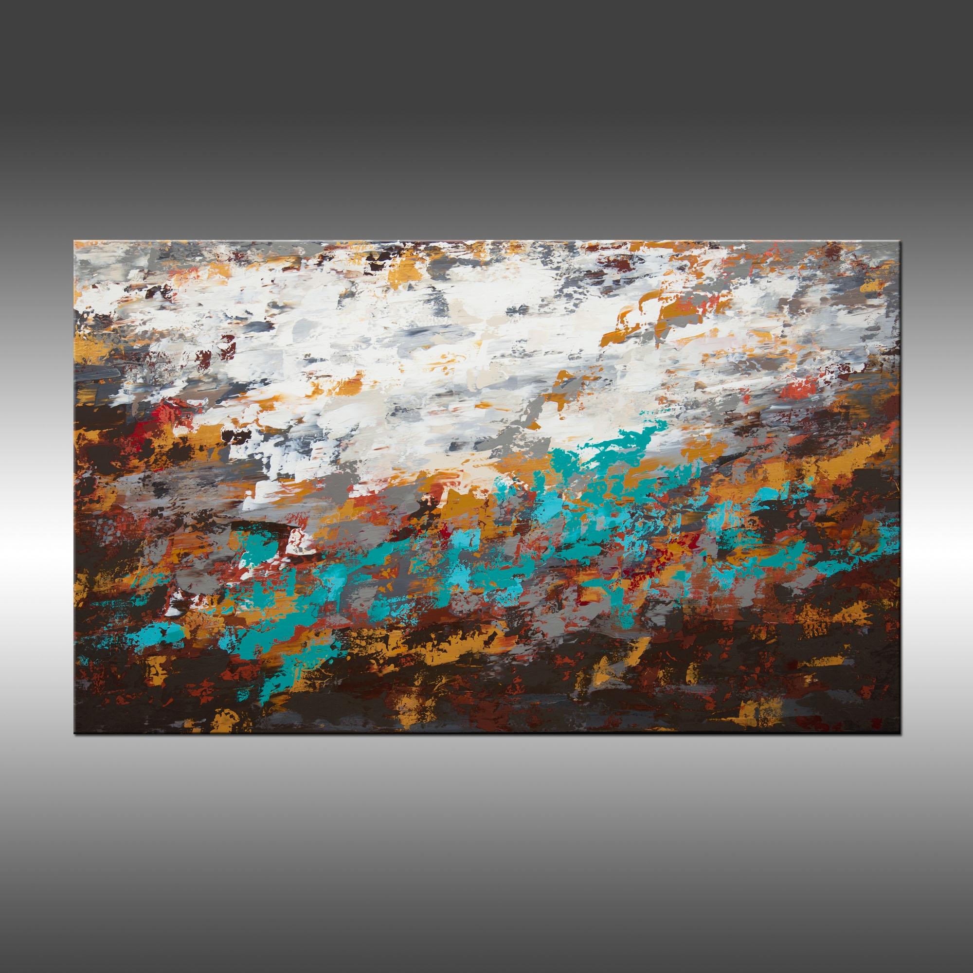 Modern Industry 7, Pintura, Acrílico sobre lienzo - Painting de Hilary Winfield
