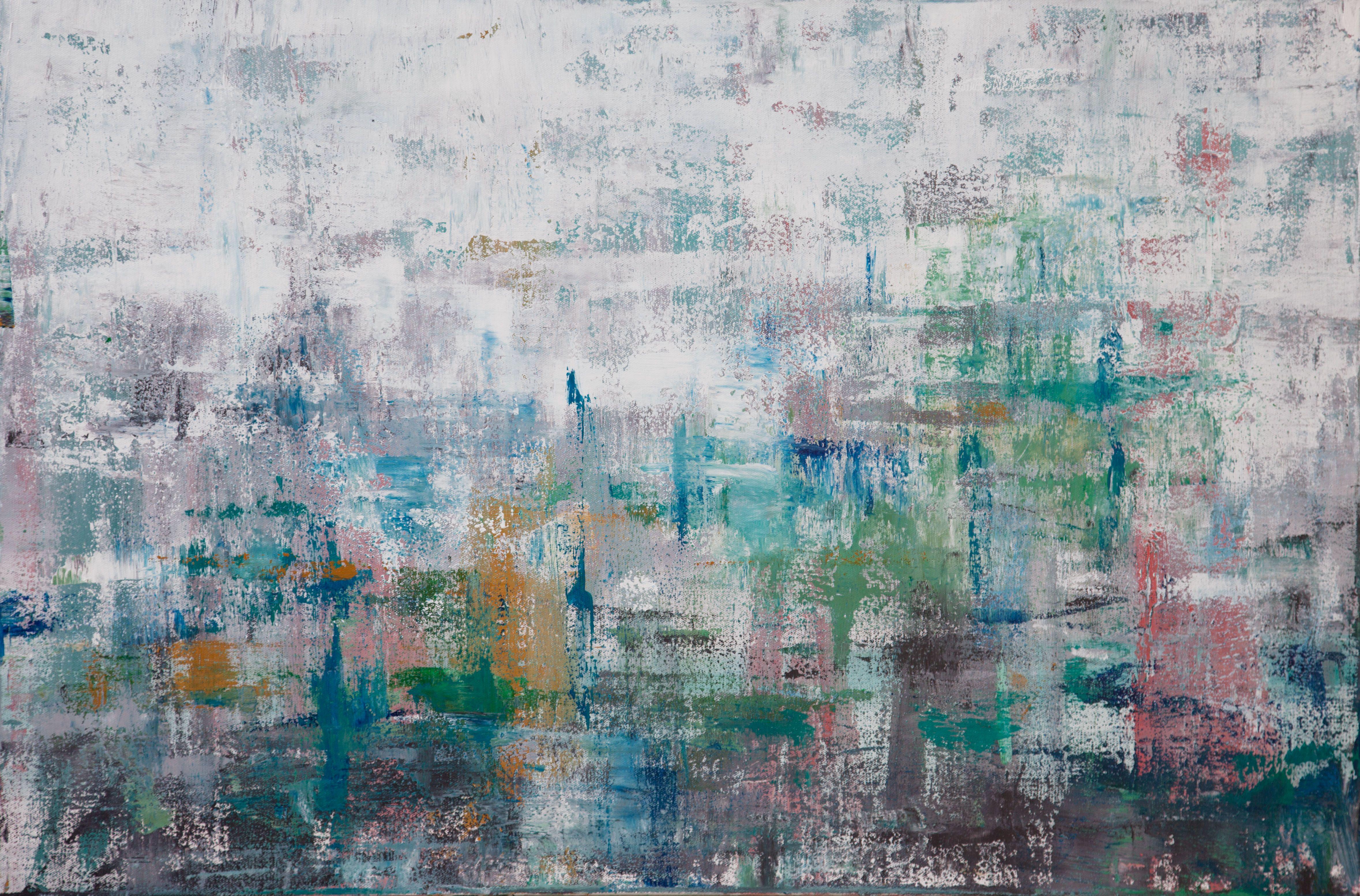Hilary Winfield Abstract Painting - North Harbor 6, Painting, Acrylic on Canvas