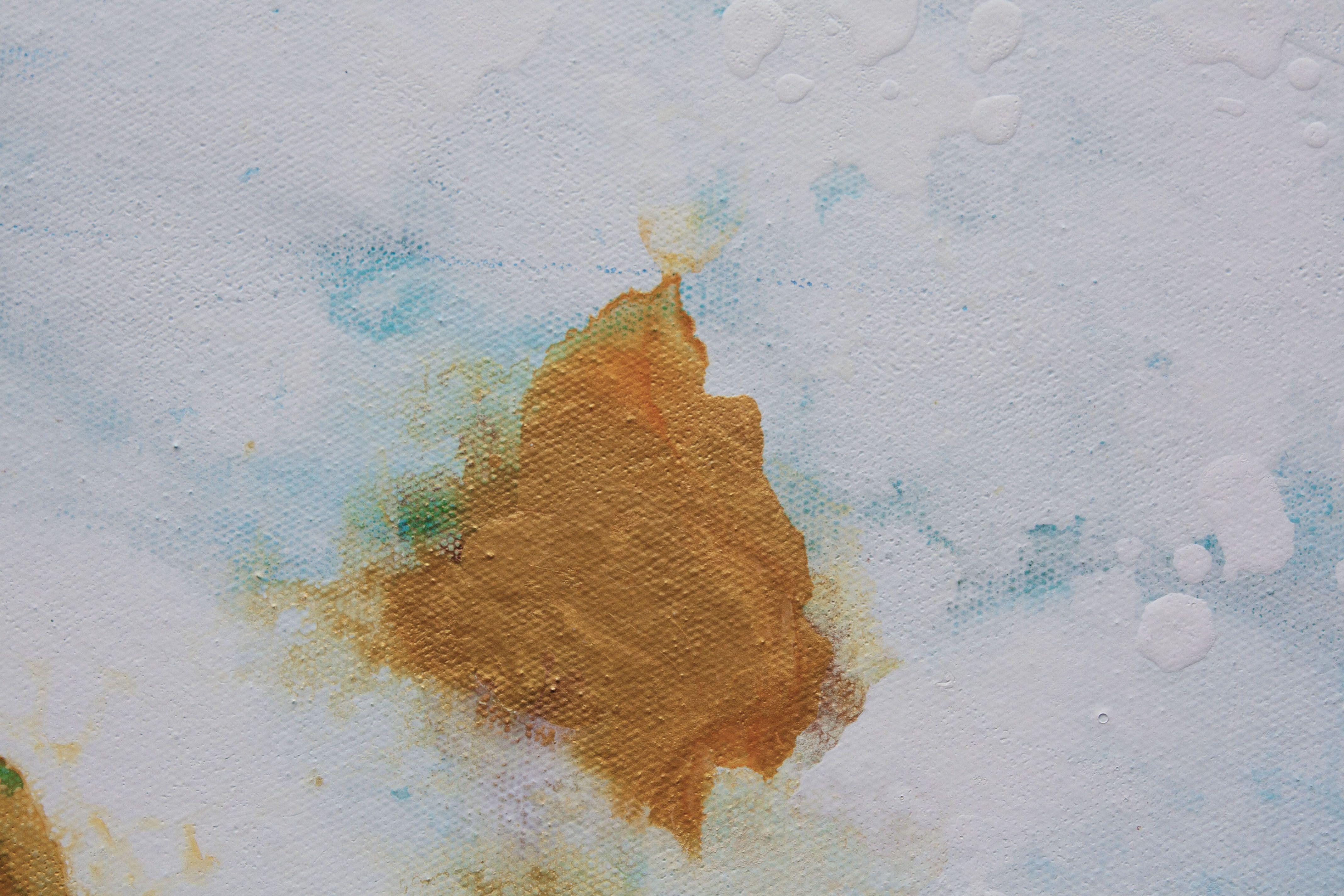 Perennial 2, Malerei, Acryl auf Leinwand (Grau), Abstract Painting, von Hilary Winfield