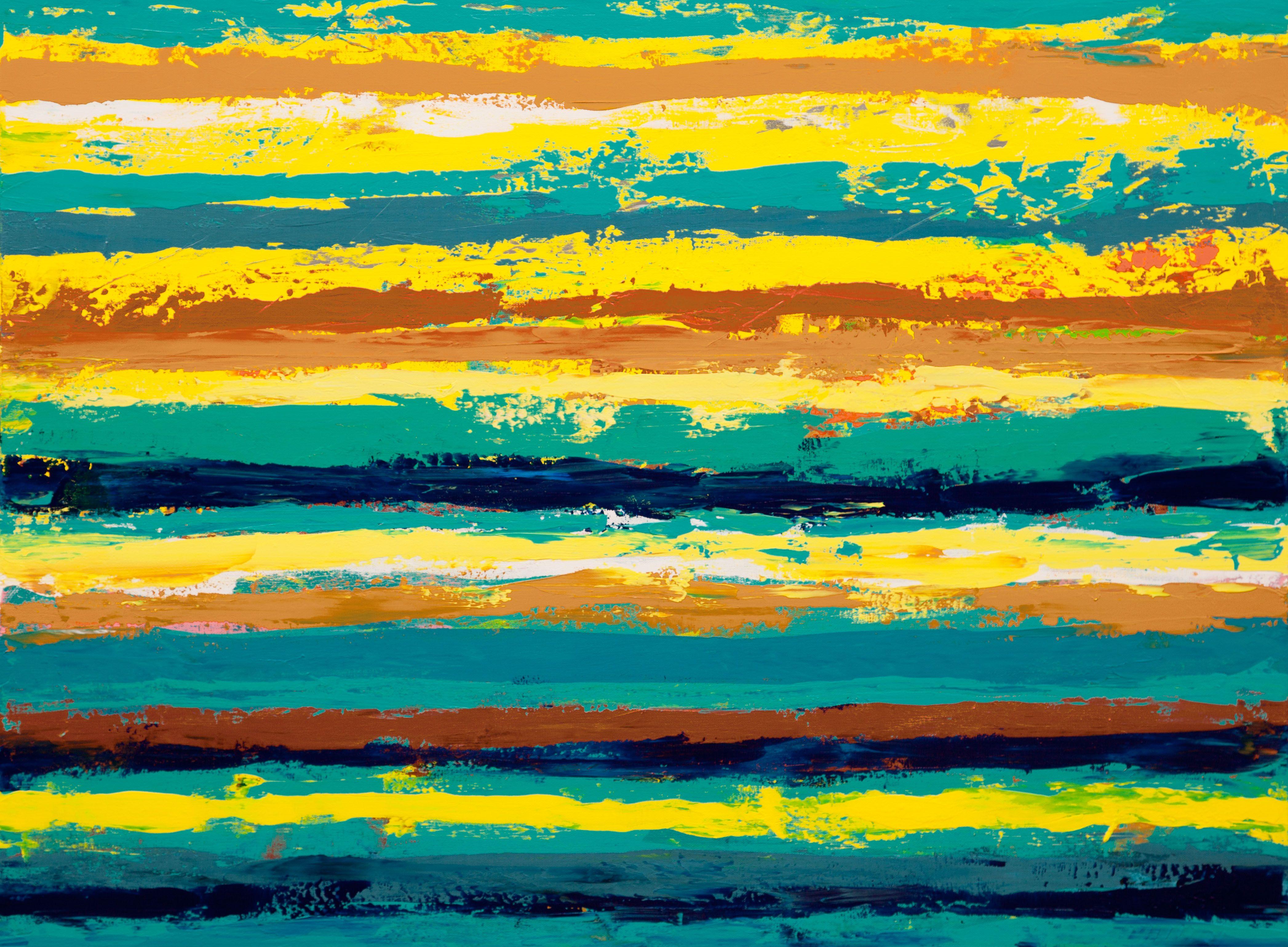 Abstract Painting di Hilary Winfield - Reclaimed 1, Pittura, Acrilico su tela