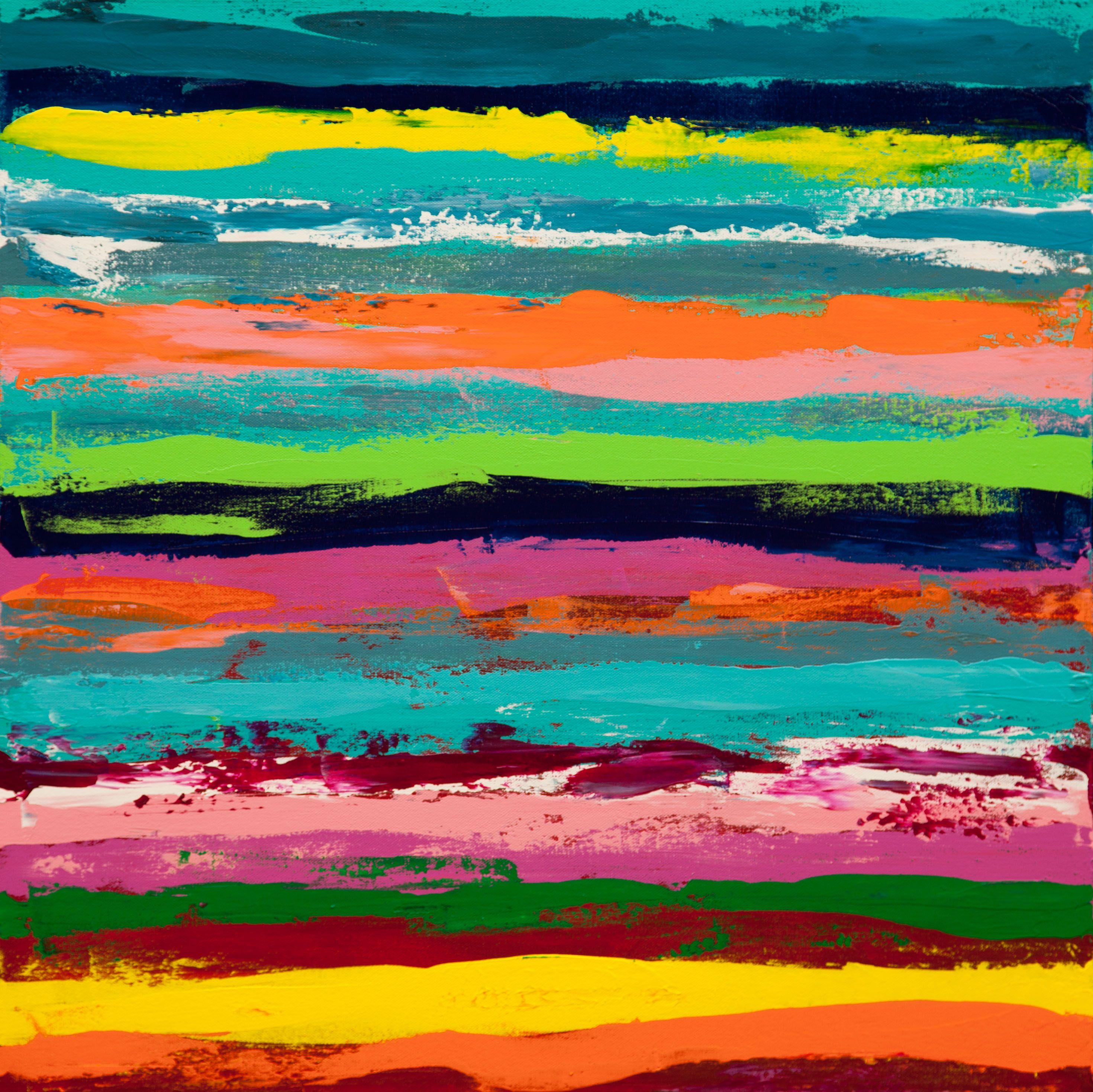 Hilary Winfield Abstract Painting – Reclaimed 2, Gemälde, Acryl auf Leinwand