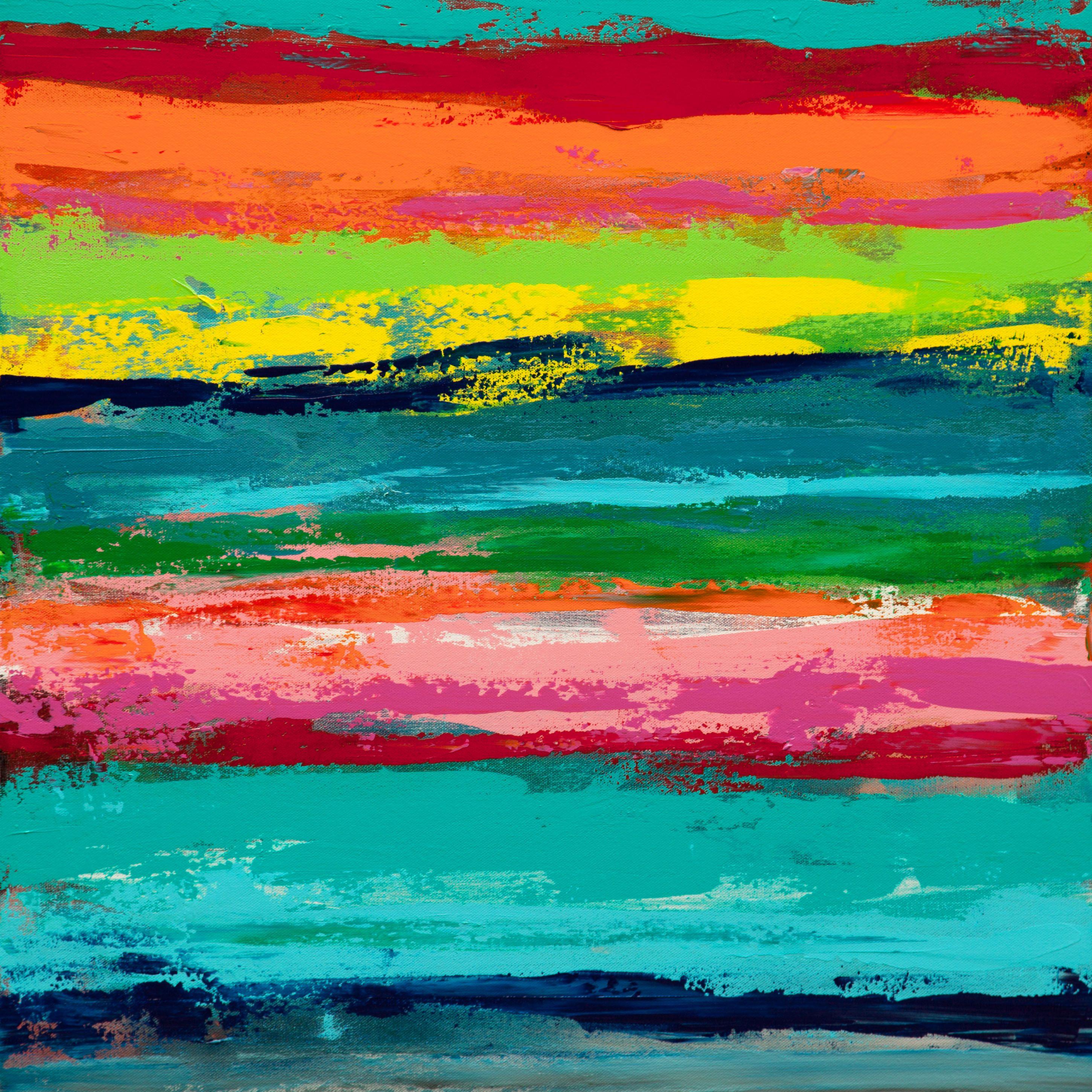 Abstract Painting de Hilary Winfield - Recuperado 3, Pintura, Acrílico sobre lienzo