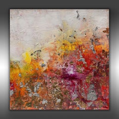 Red Rock Mountain, peinture, acrylique sur toile