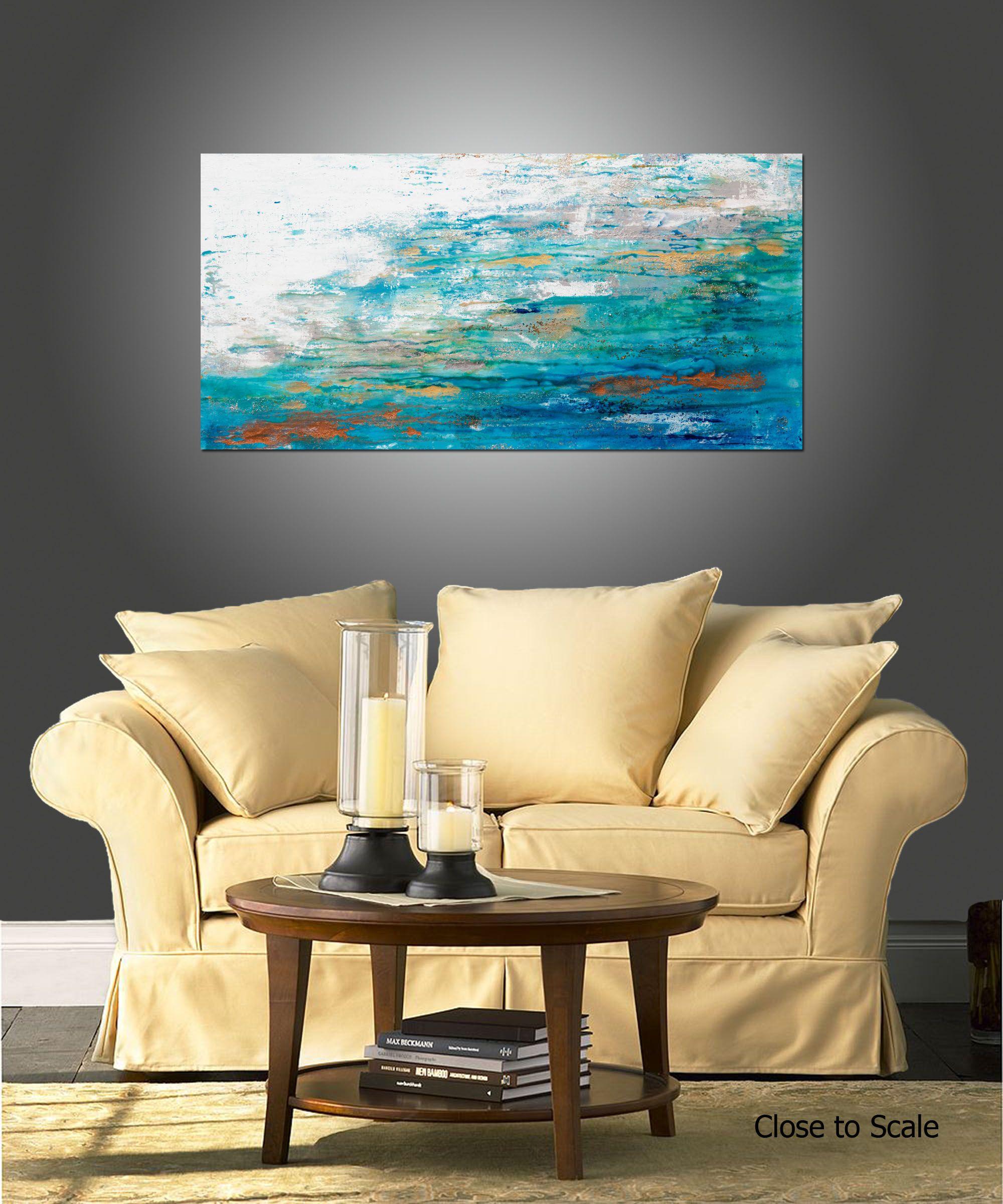 Acqua salata 6, Pittura, Acrilico su tela - Painting Astratto di Hilary Winfield