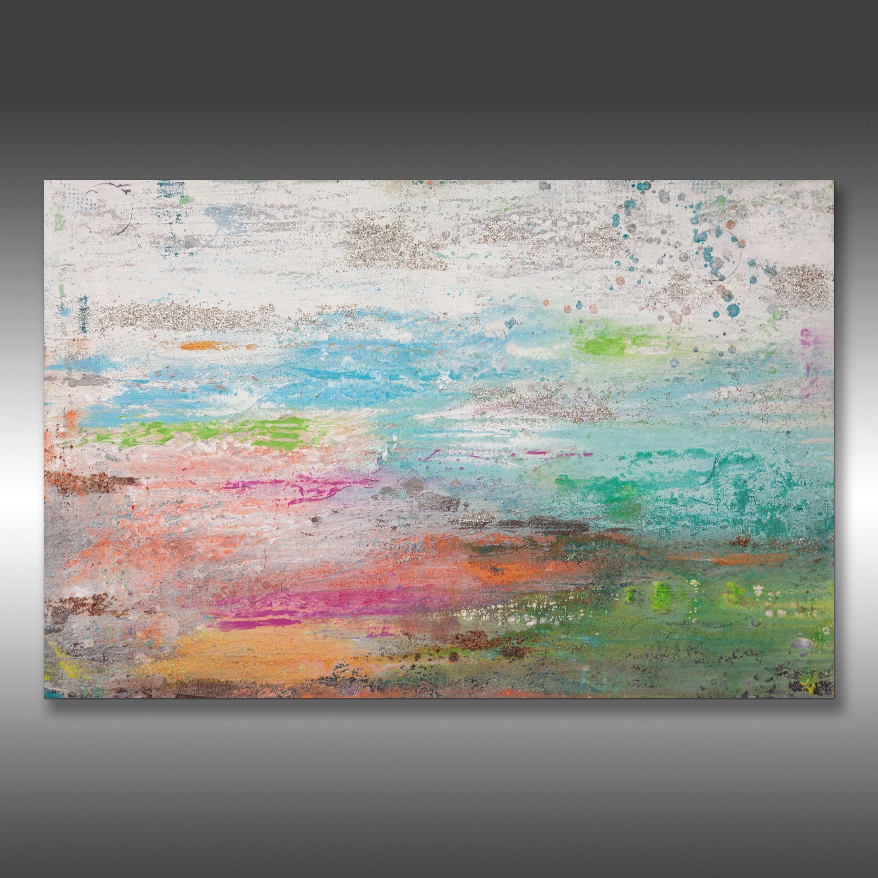 Saltwater 8, Gemälde, Acryl auf Leinwand (Abstrakt), Painting, von Hilary Winfield