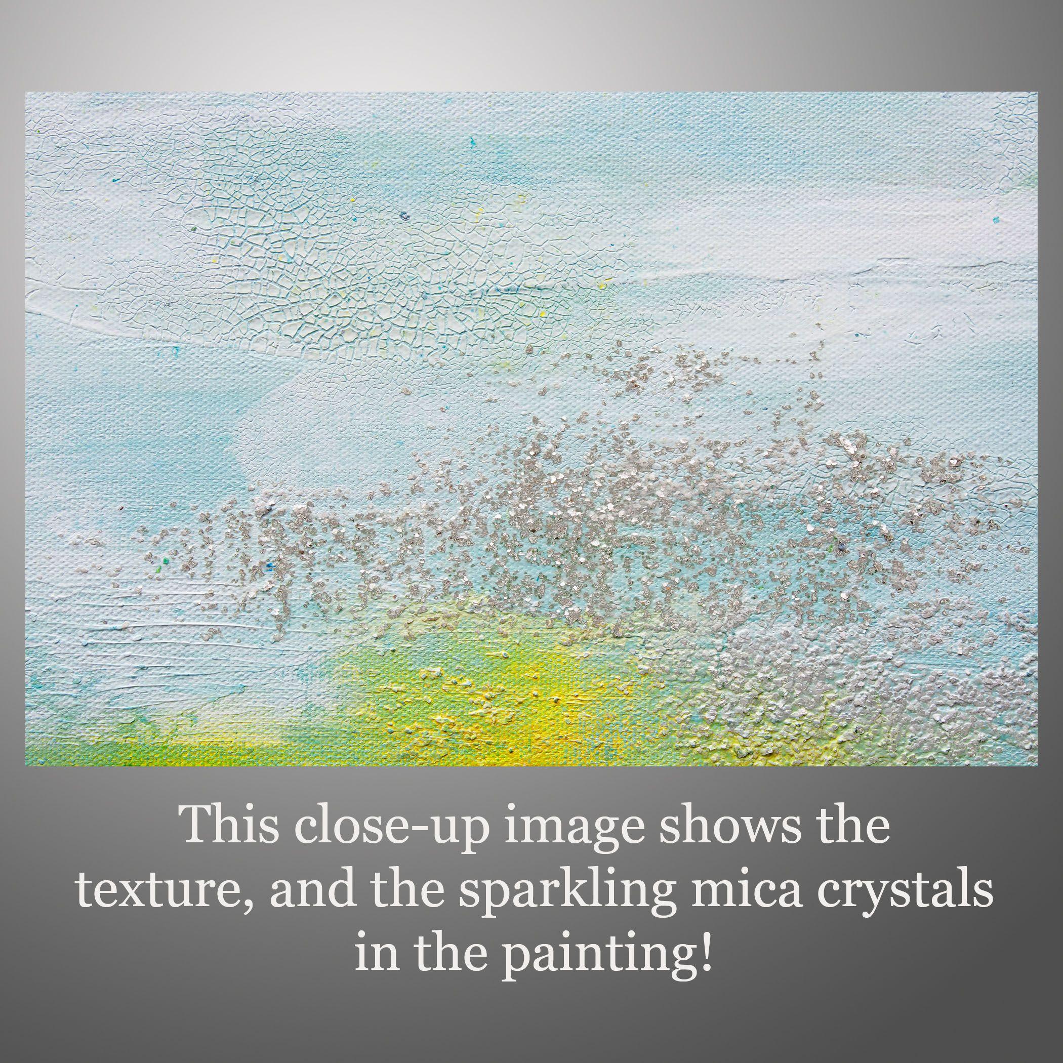 Saltwater 9, Gemälde, Acryl auf Leinwand (Grau), Abstract Painting, von Hilary Winfield