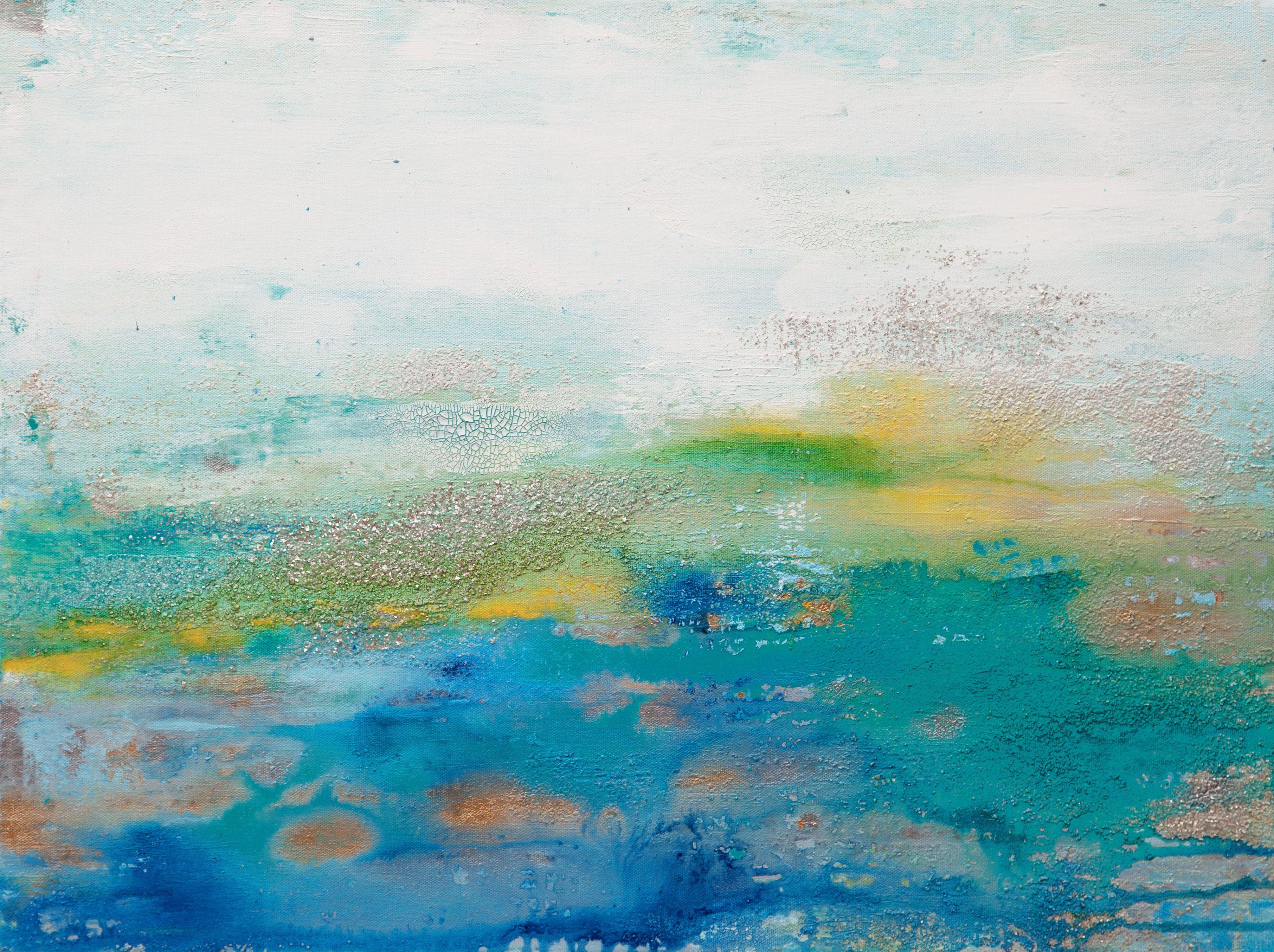 Hilary Winfield Abstract Painting – Saltwater 9, Gemälde, Acryl auf Leinwand