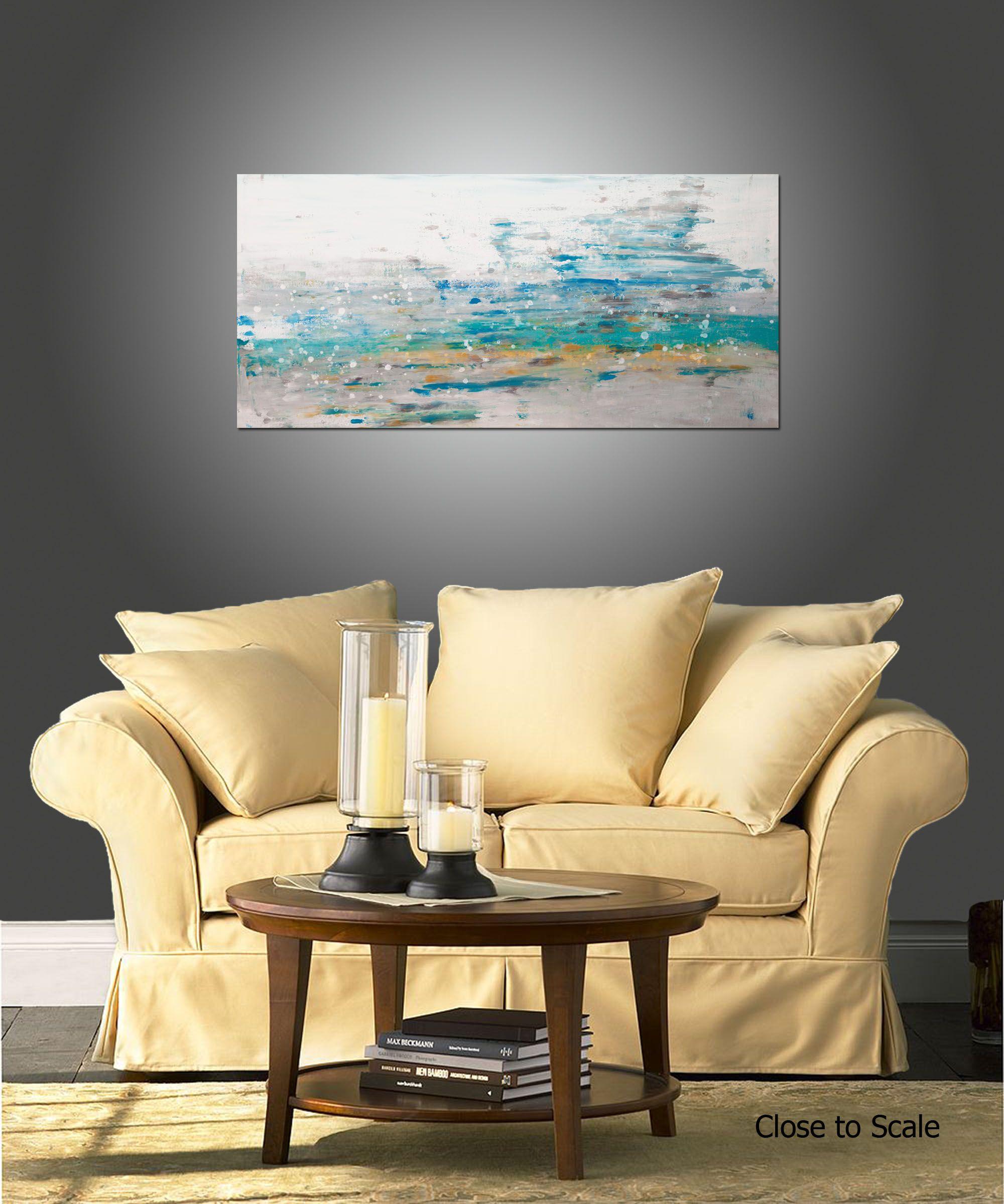 Rocío marino 5, Pintura, Acrílico sobre lienzo - Painting Abstracto de Hilary Winfield