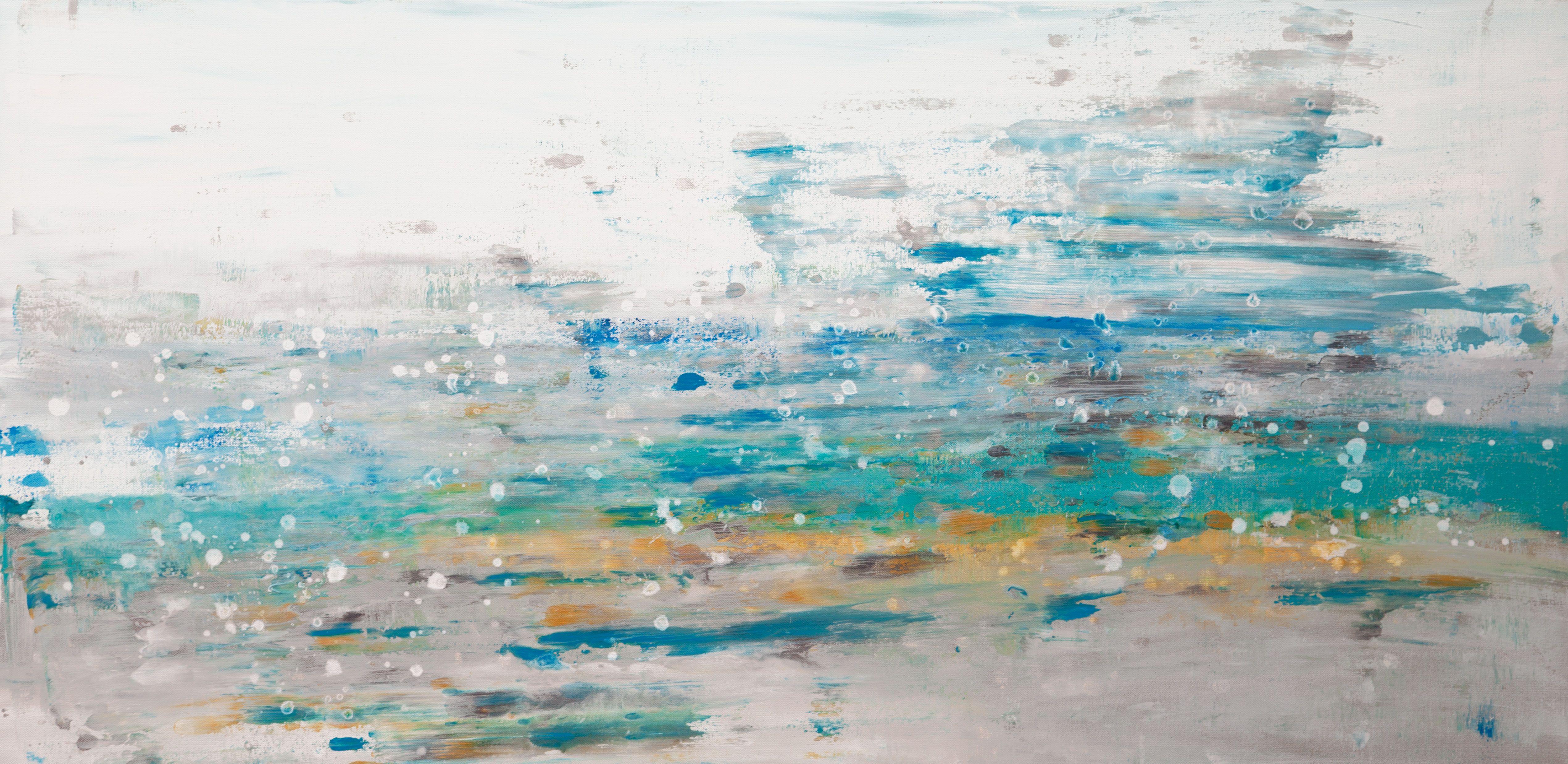 Abstract Painting de Hilary Winfield - Rocío marino 5, Pintura, Acrílico sobre lienzo