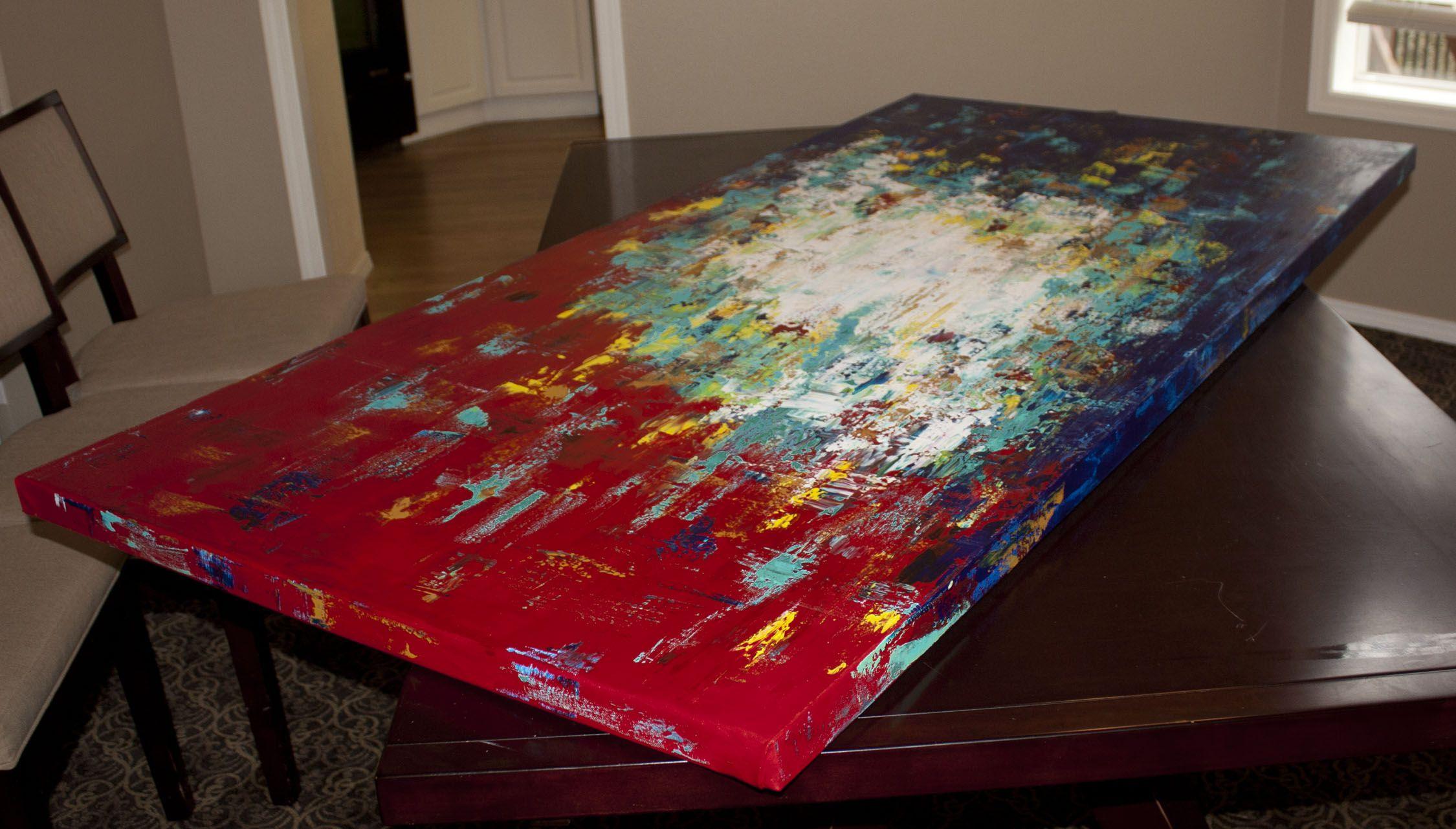 Ricerca 14, Pittura, Acrilico su tela - Painting Astratto di Hilary Winfield