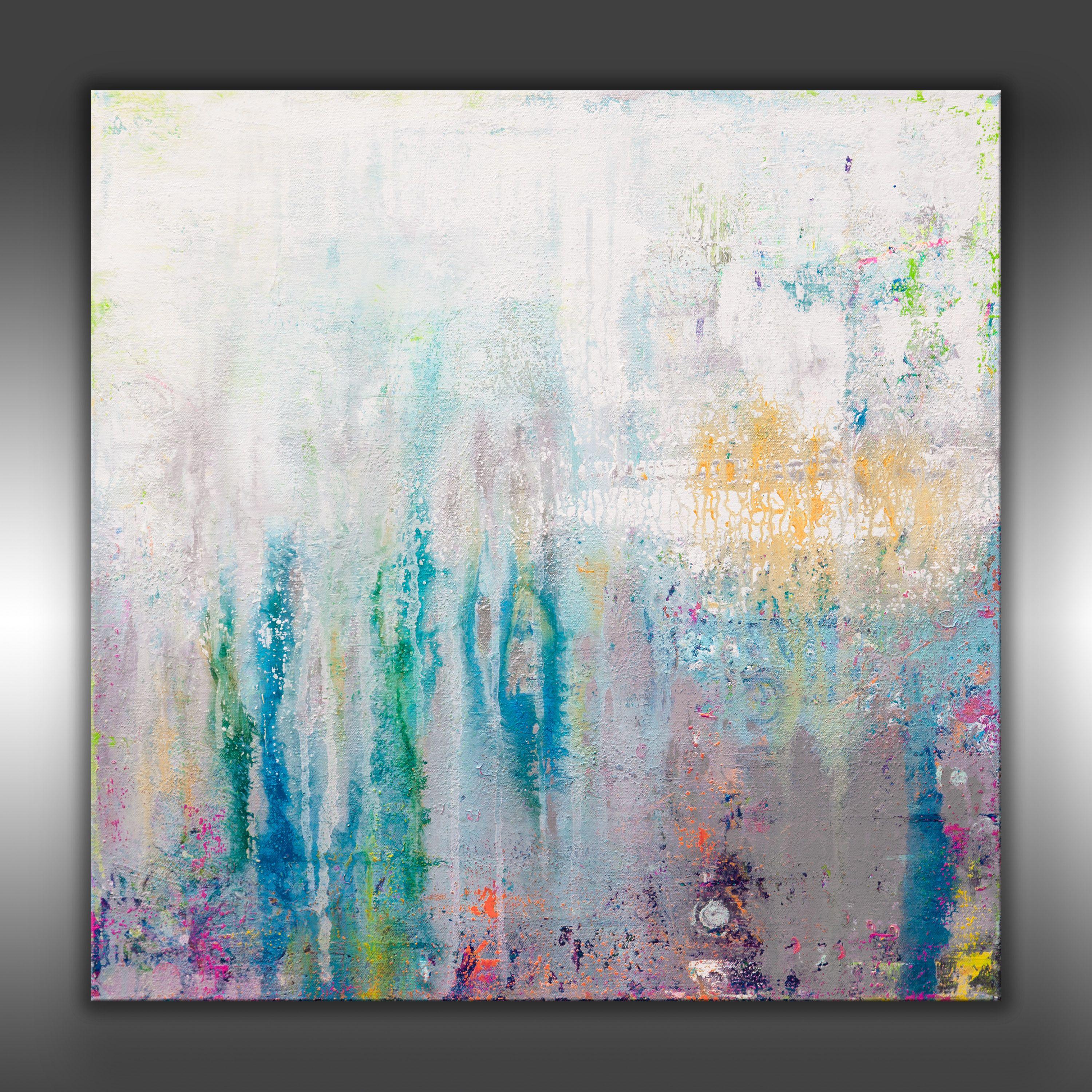 Raumzeit, Malerei, Acryl auf Leinwand – Painting von Hilary Winfield