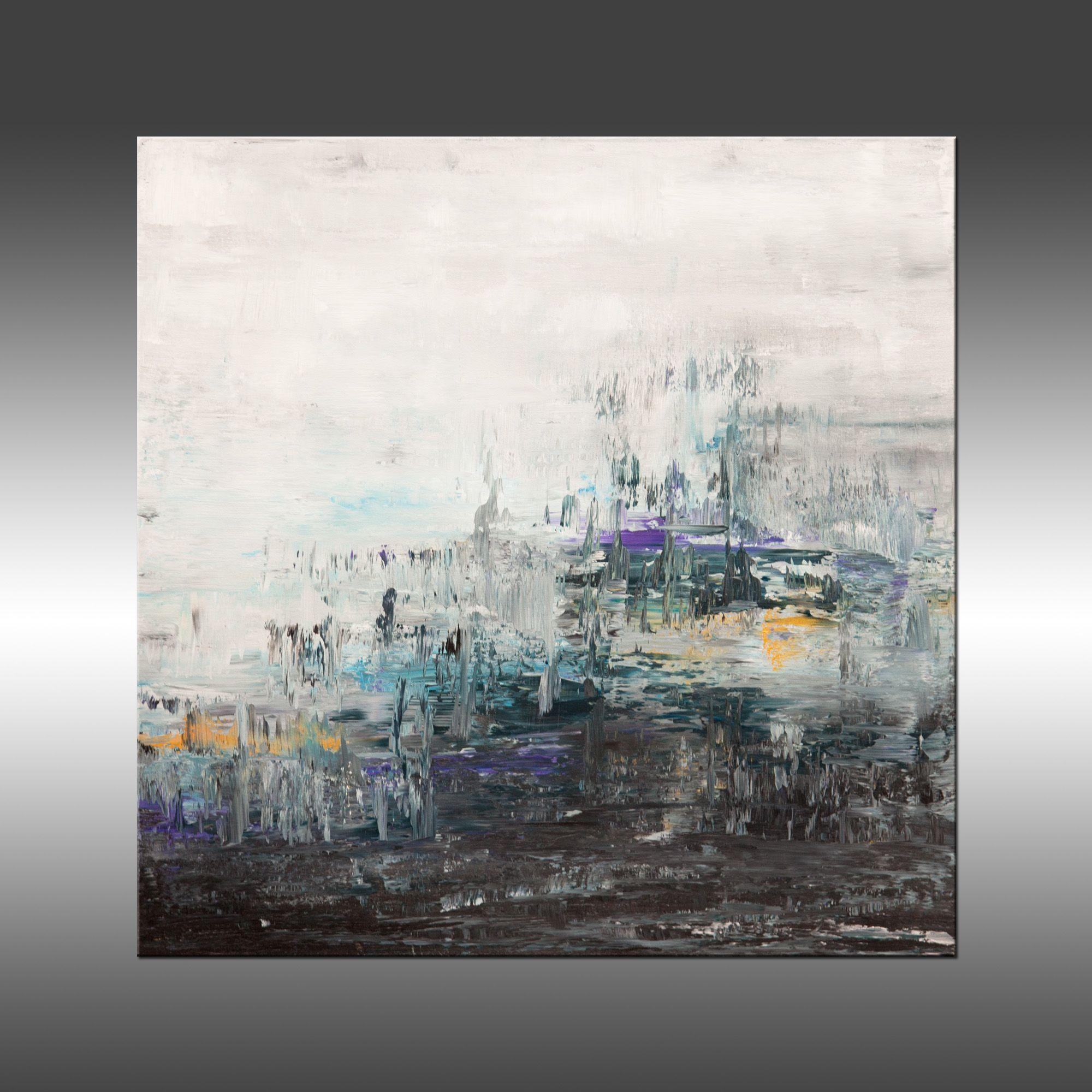 Nubifragio, Pittura, Acrilico su tela - Painting di Hilary Winfield