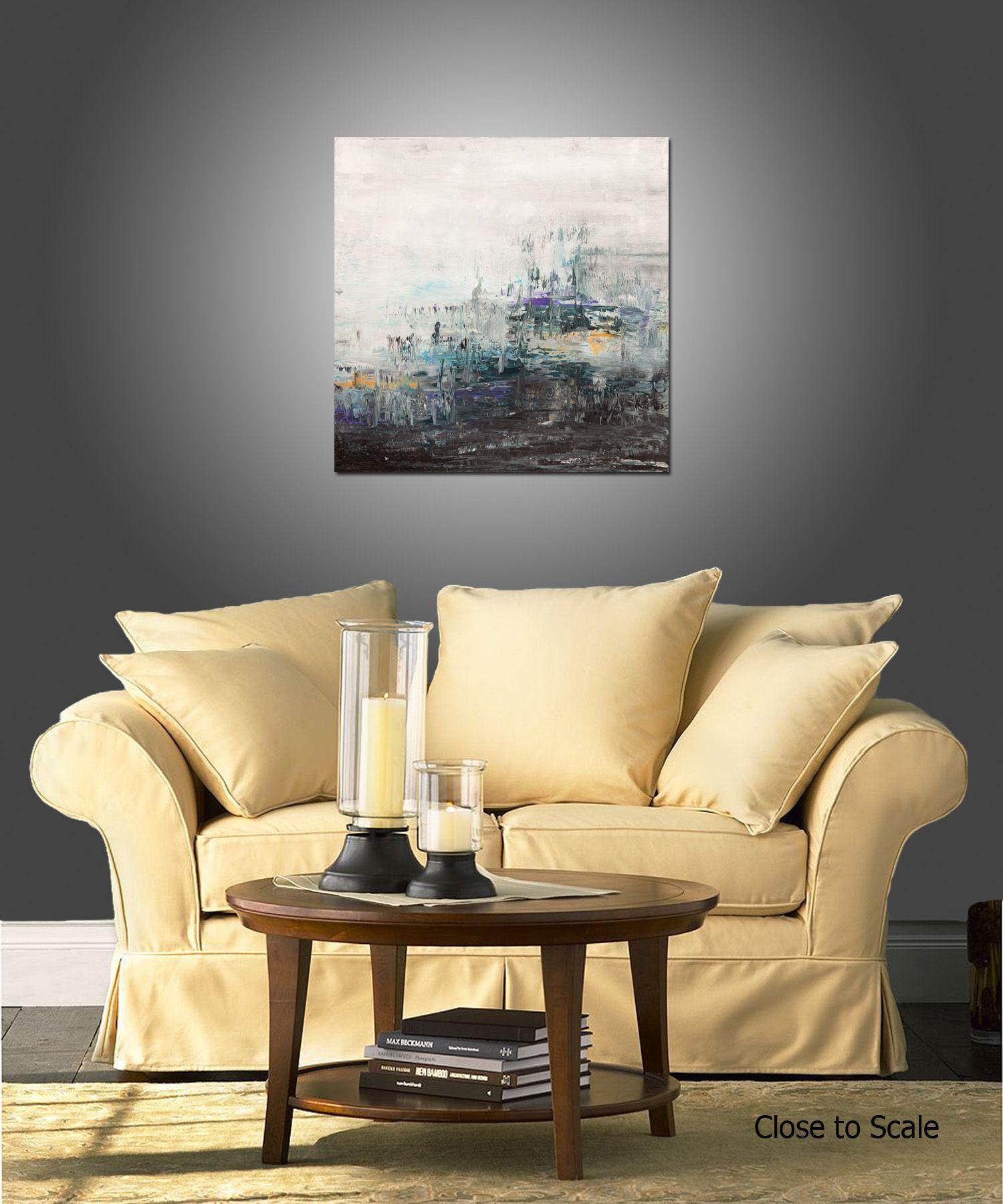 Nubifragio, Pittura, Acrilico su tela - Painting Astratto di Hilary Winfield