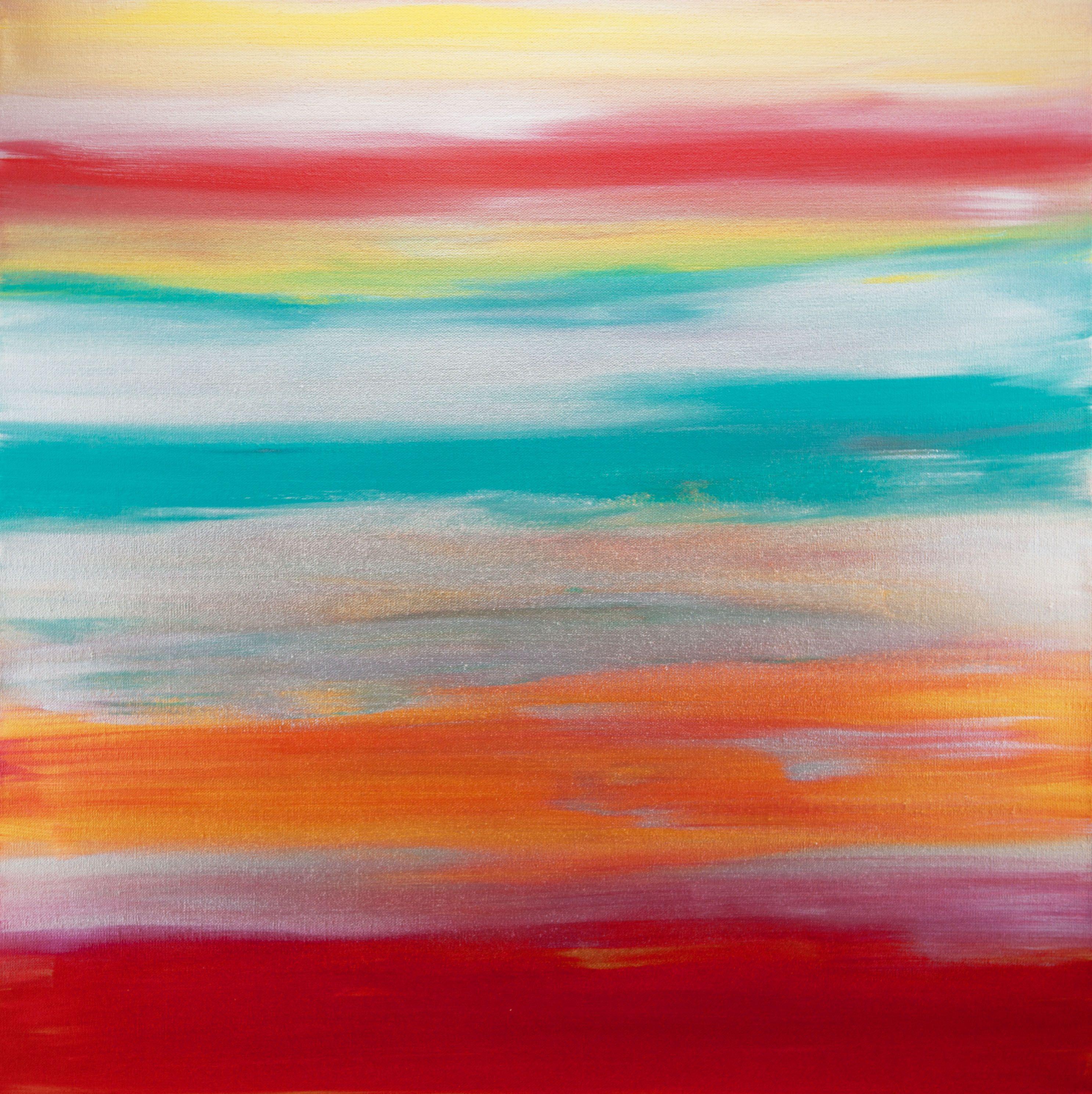 Hilary Winfield Abstract Painting - Sunrise 53, Painting, Acrylic on Canvas