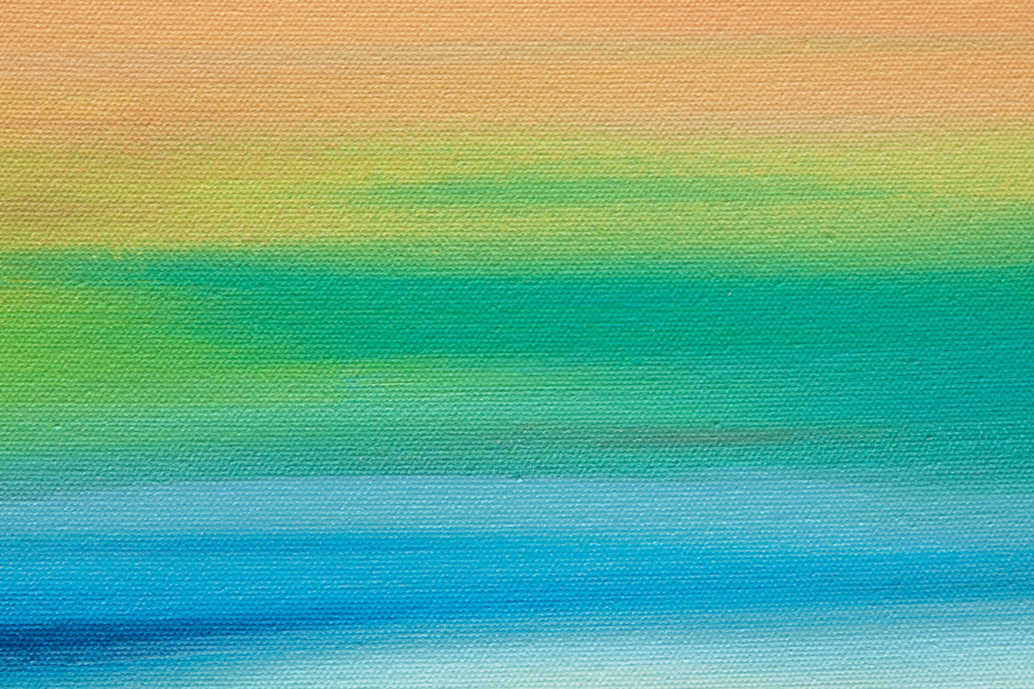 Amanecer 60, Pintura, Acrílico sobre lienzo - Abstract Painting Marrón de Hilary Winfield