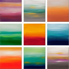 Sunrise Series Collection 7, Painting, Acrylic on Canvas