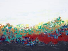 Vista del amanecer, Pintura, Acrílico sobre lienzo