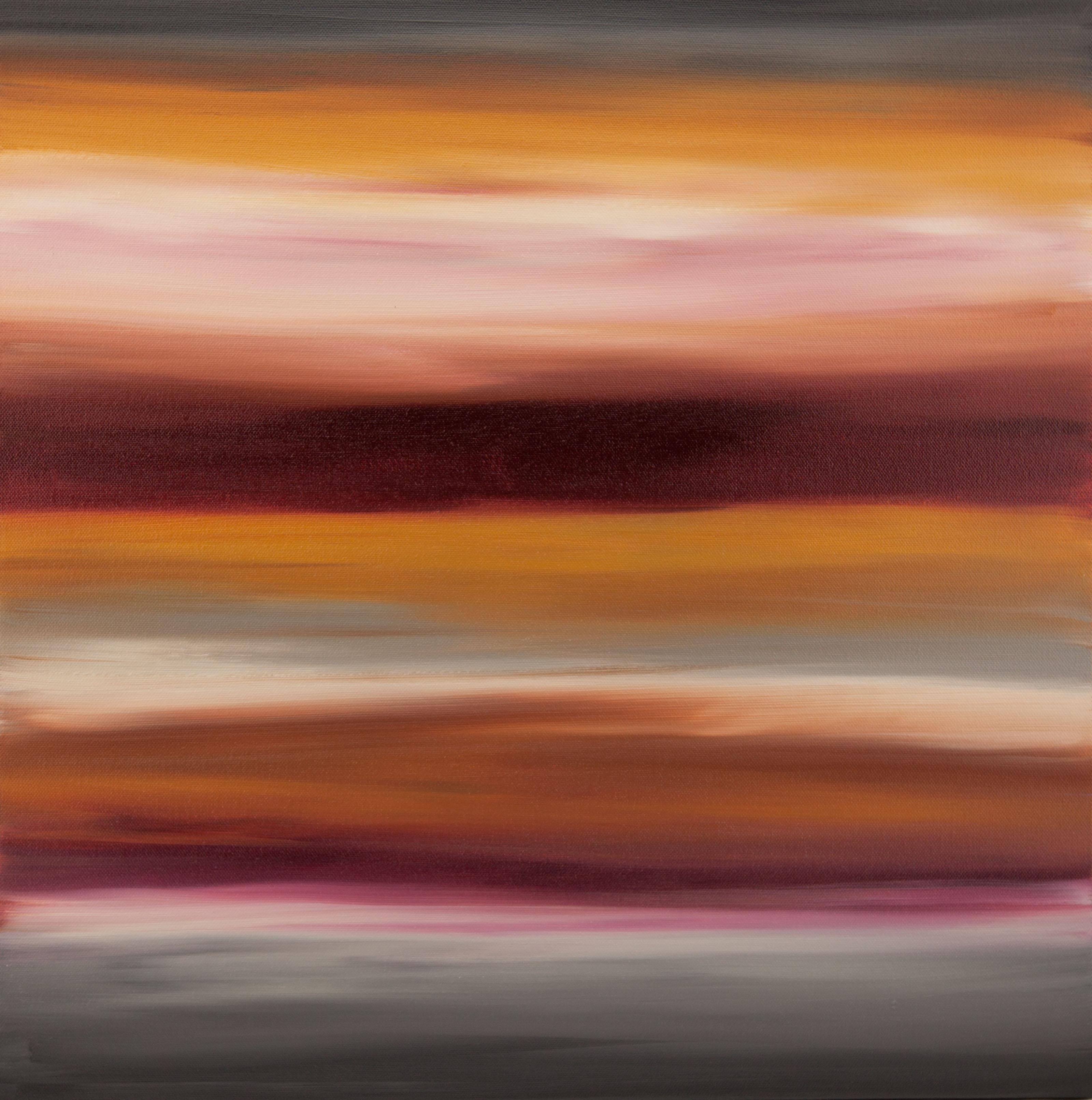 Hilary Winfield Abstract Painting – Sonnenuntergang 39, Gemälde, Acryl auf Leinwand