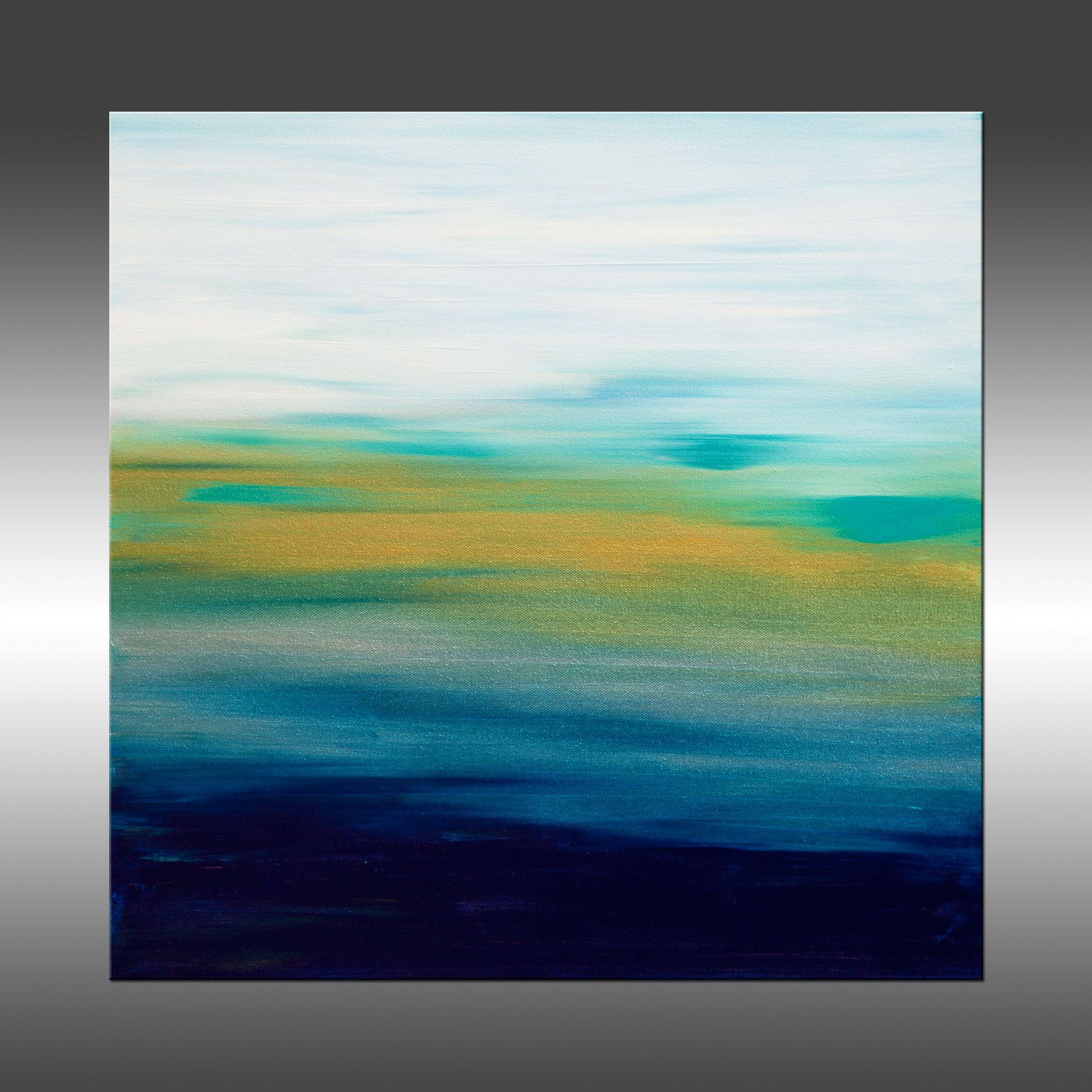 Peinture, acrylique sur toile, coucher de soleil 60 - Painting de Hilary Winfield