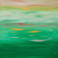 Peinture, acrylique sur toile, coucher de soleil 68