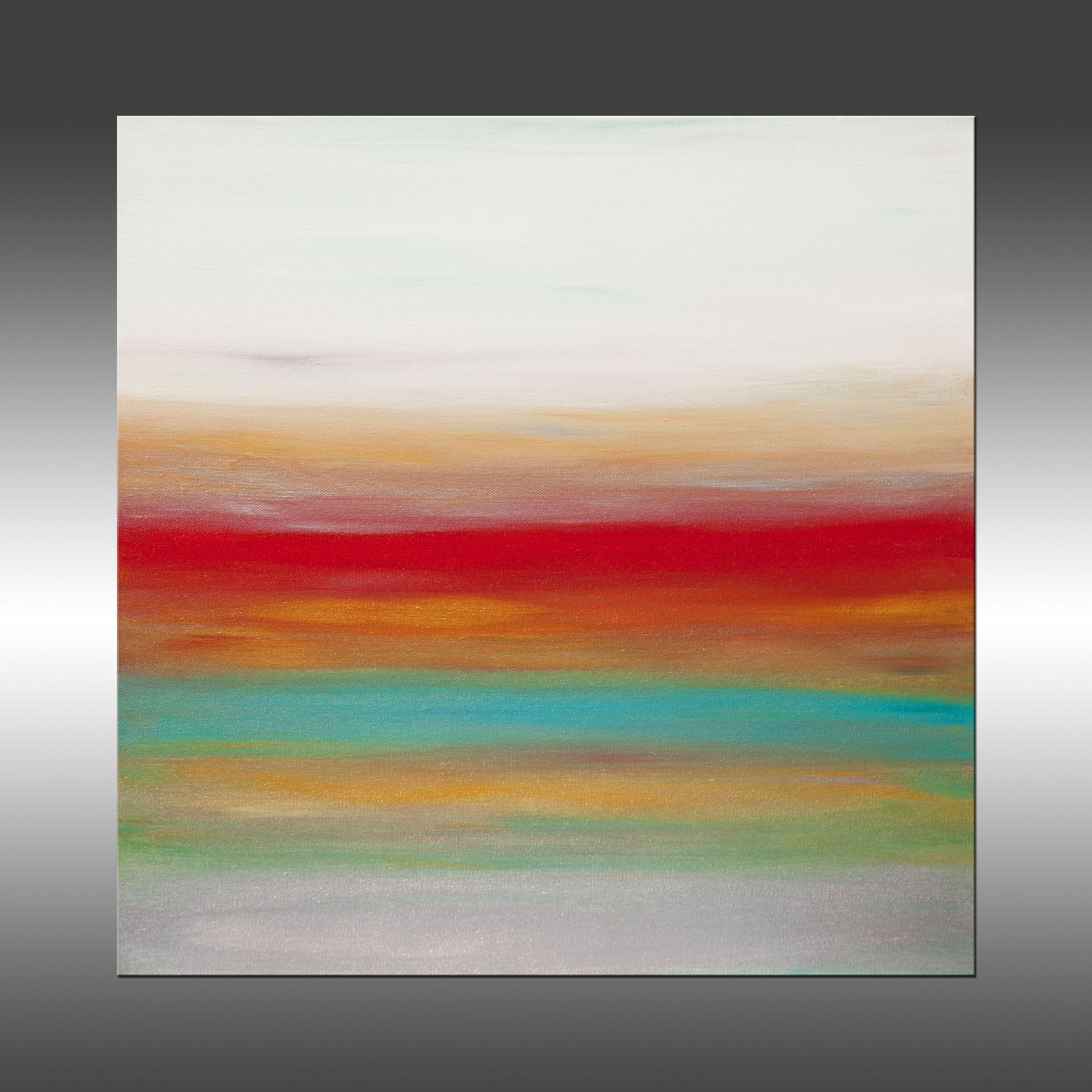 Peinture, acrylique sur toile, coucher de soleil 69 - Painting de Hilary Winfield