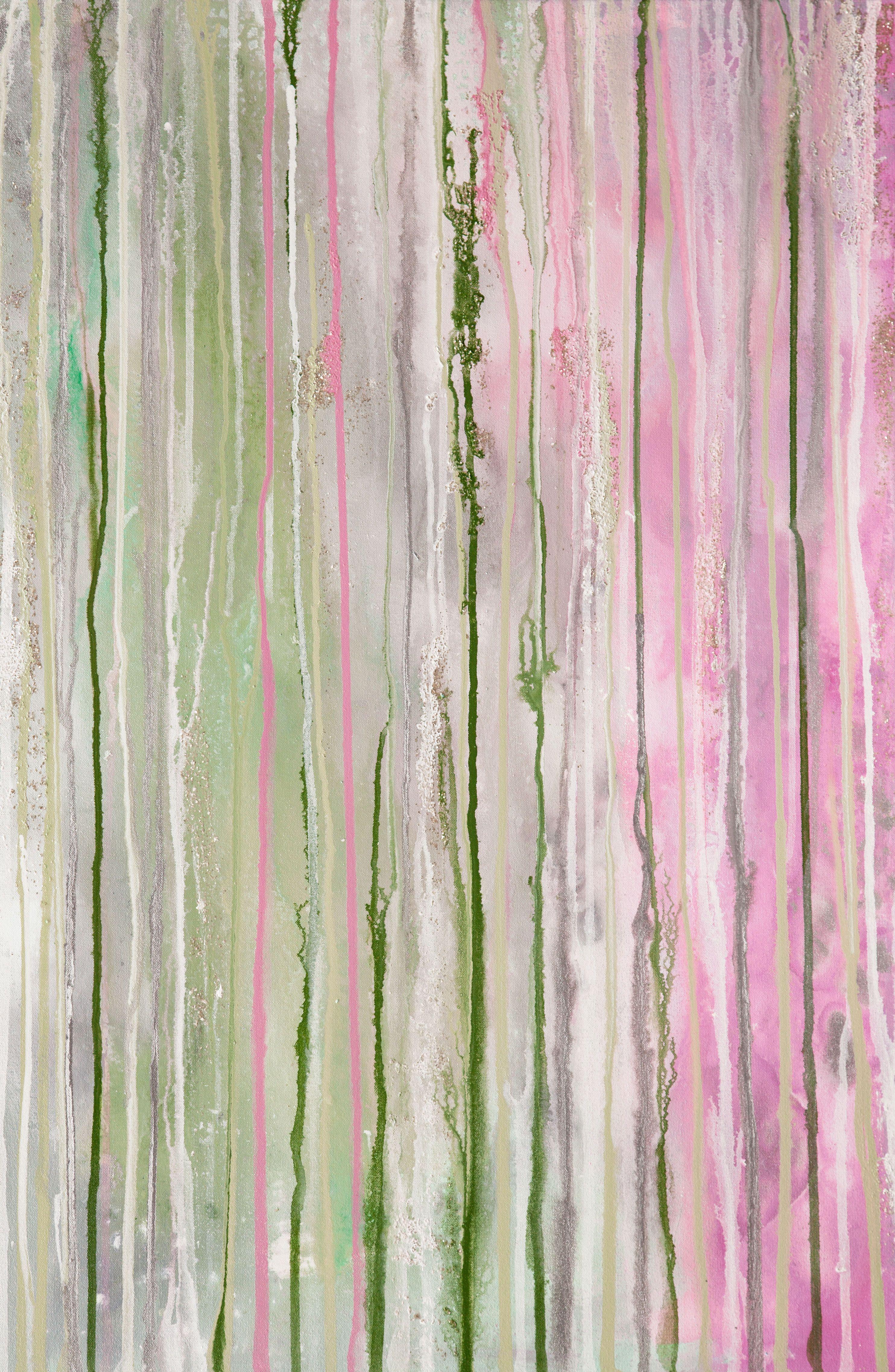 Abstract Painting di Hilary Winfield - Magia subacquea 2, Pittura, Acrilico su tela