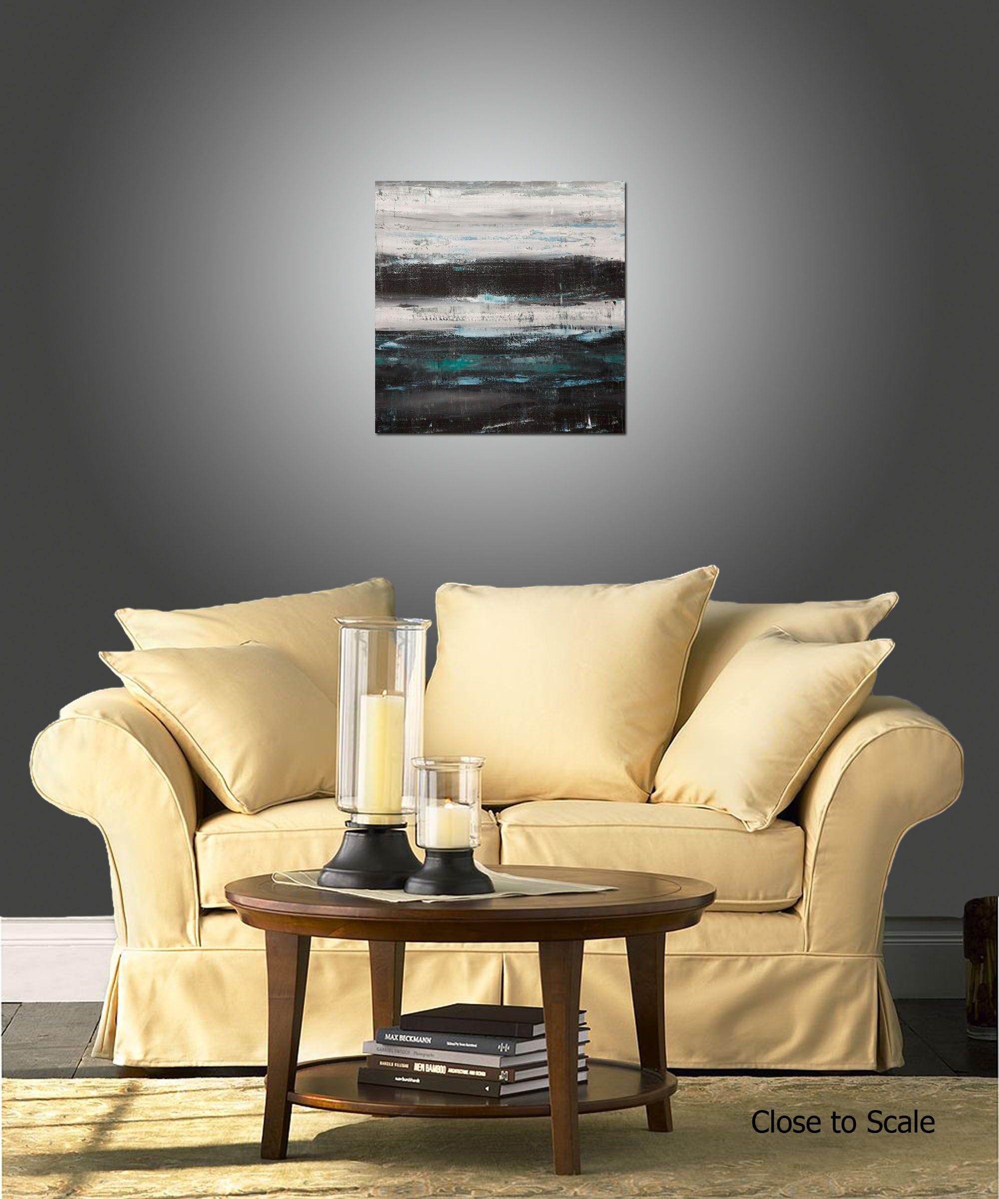 Líneas Urbanas 1, Pintura, Acrílico sobre lienzo - Painting Abstracto de Hilary Winfield