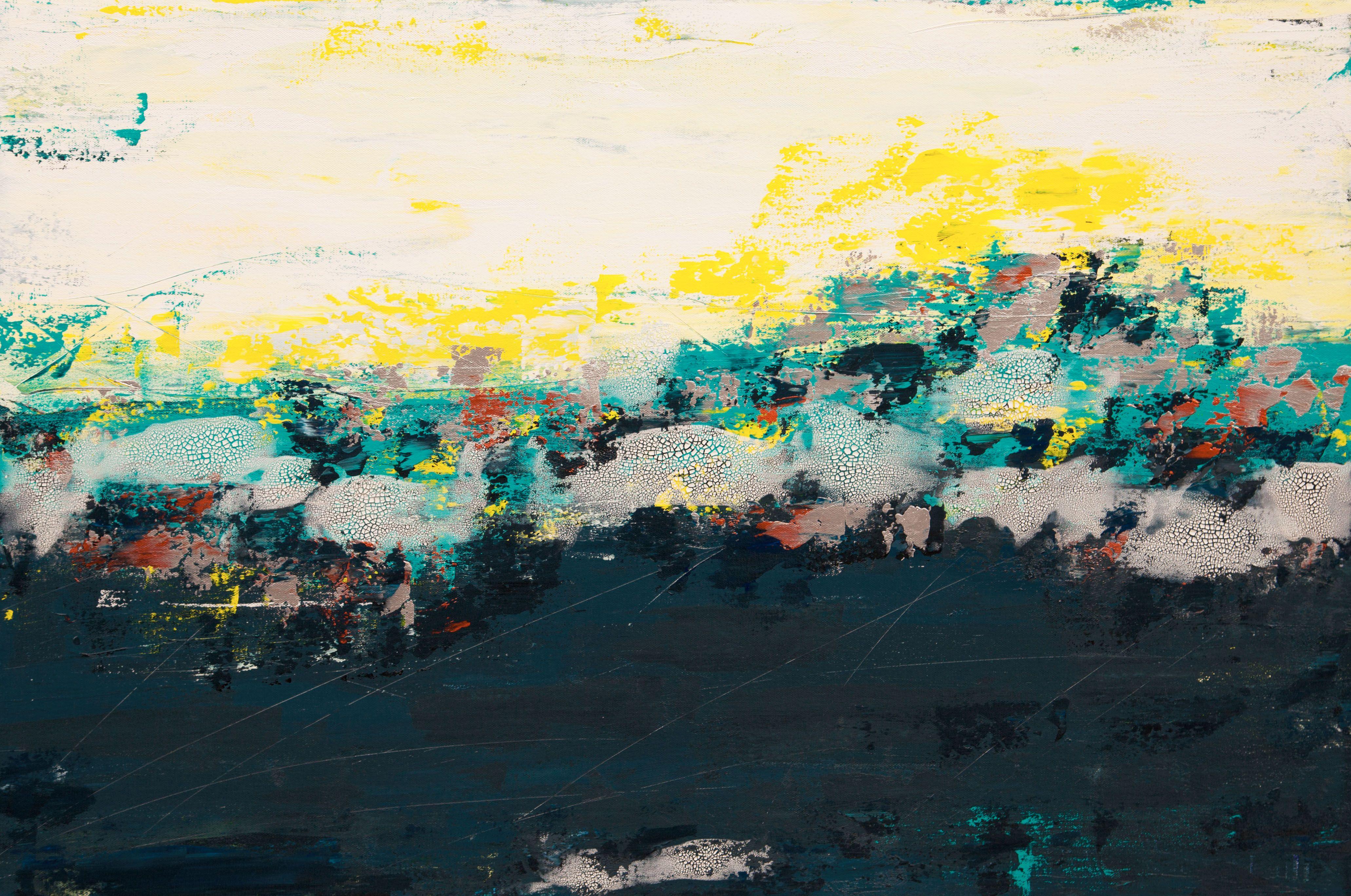 Hilary Winfield Abstract Painting – Urban Planes 3, Malerei, Acryl auf Leinwand