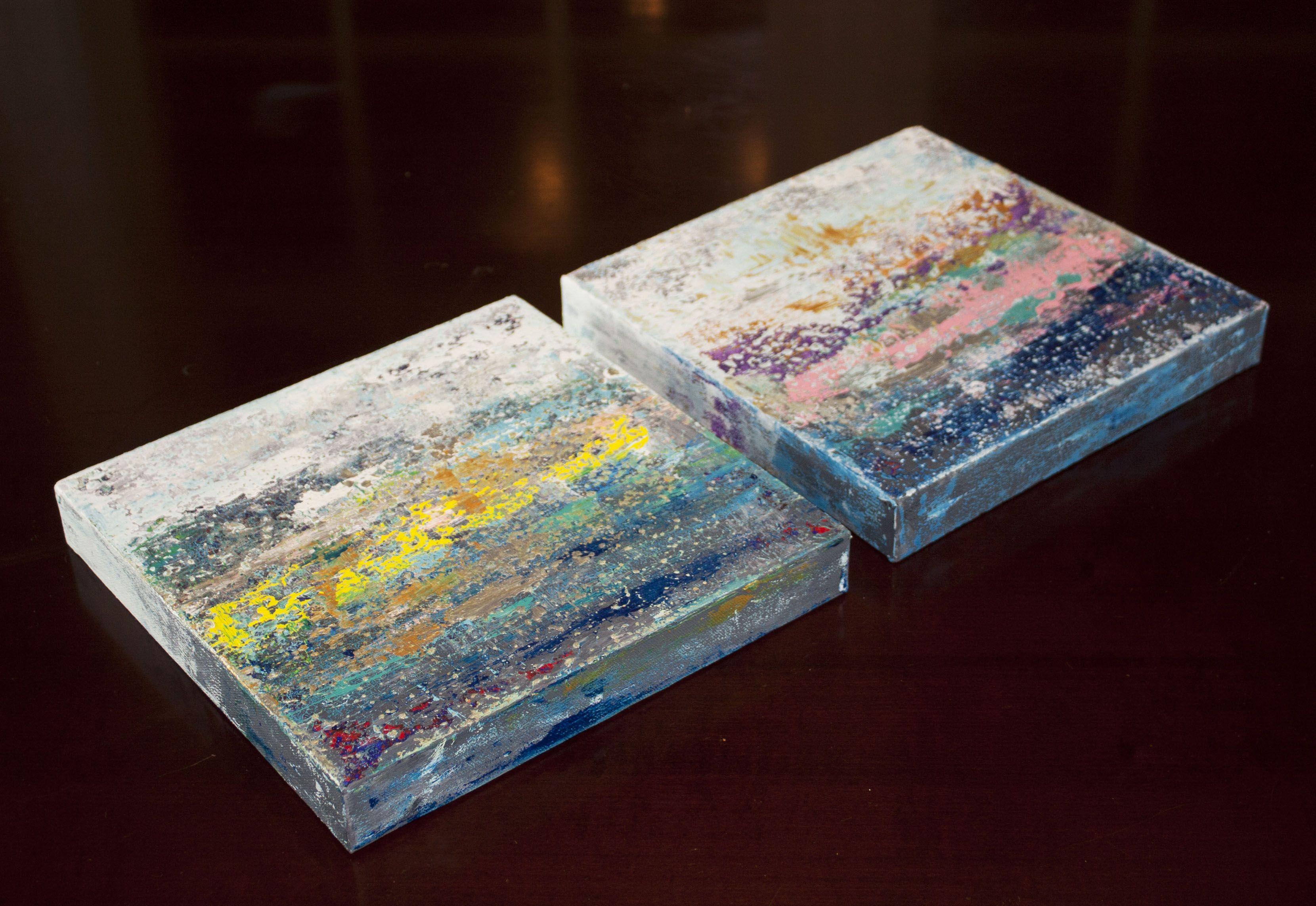 Vistas de la Naturaleza Serie Colección 7 es un cuadro original creado con pintura acrílica sobre lienzo envuelto en una galería. Tiene una anchura de 20 pulgadas y una altura de 10 pulgadas con una profundidad de 1,5 pulgadas (10x20x1,5). Hay dos