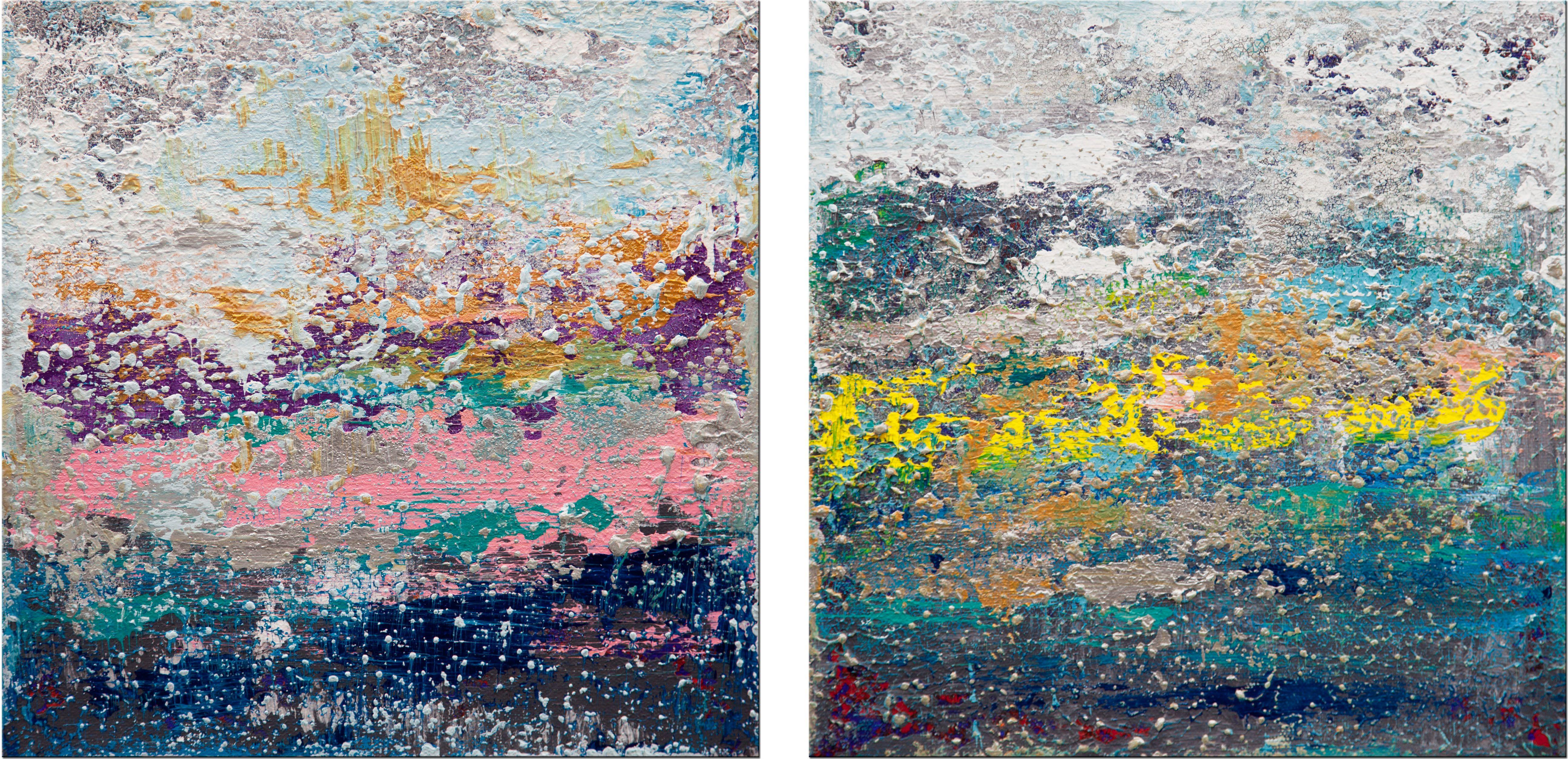 Abstract Painting de Hilary Winfield - Vistas de la Naturaleza Serie Colección 7, Pintura, Acrílico sobre lienzo