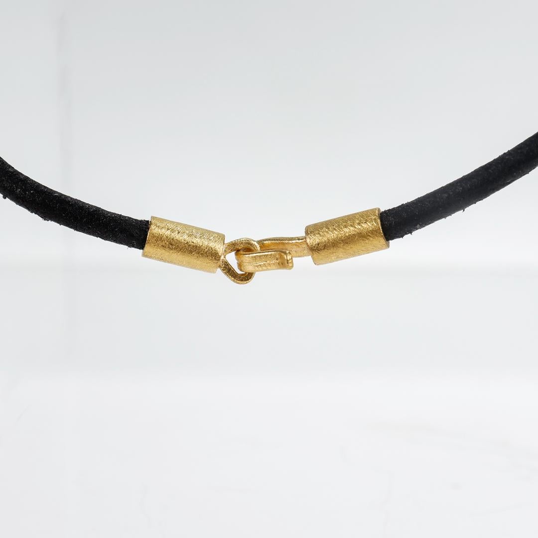 Hilat Gold & Glass 'Evil Eye' Pendant Necklace  For Sale 11