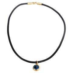 Hilat Gold & Glass 'Evil Eye' Pendant Necklace 