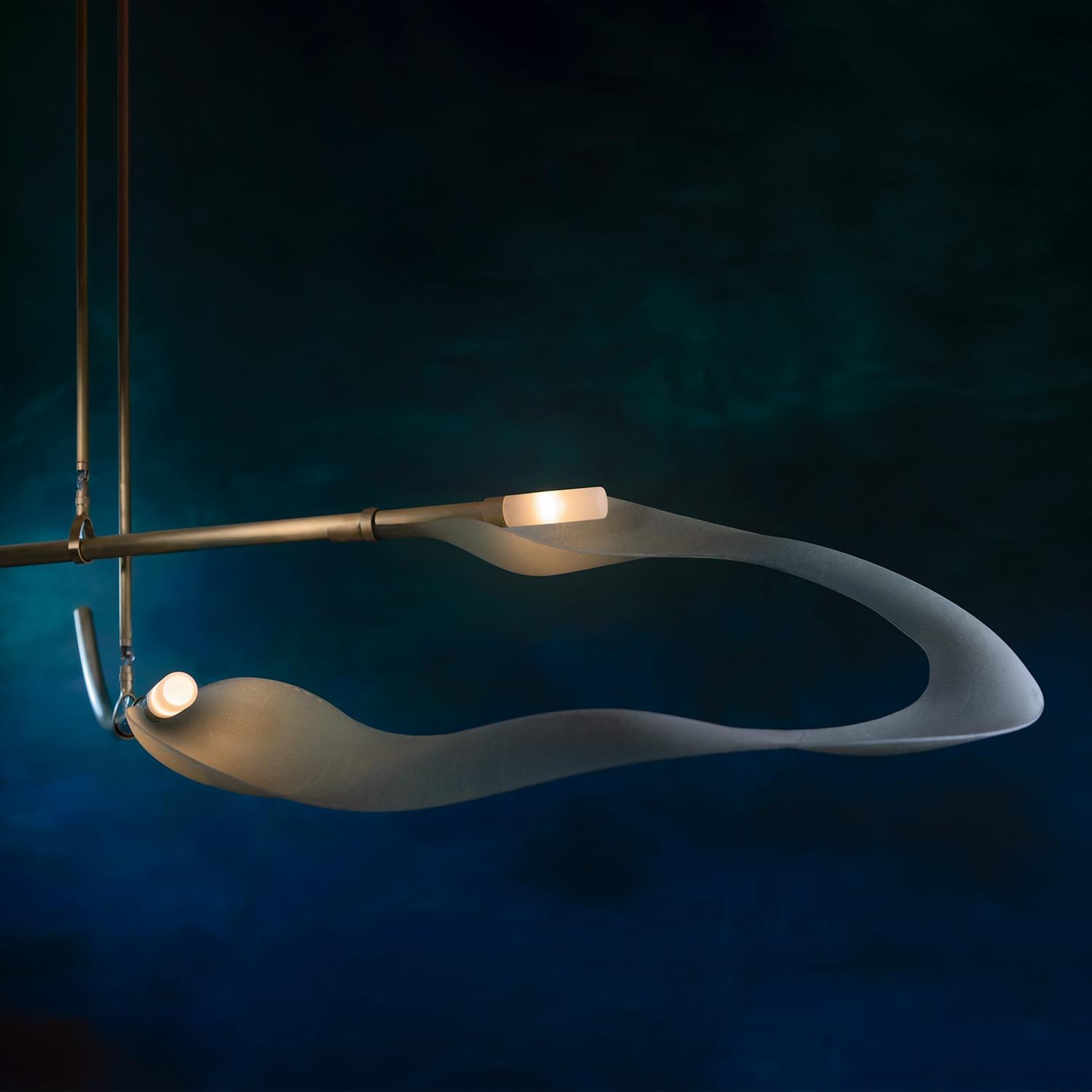 American Pisces: The Hilbers Chandelier by Andrea Claire Studio For Sale
