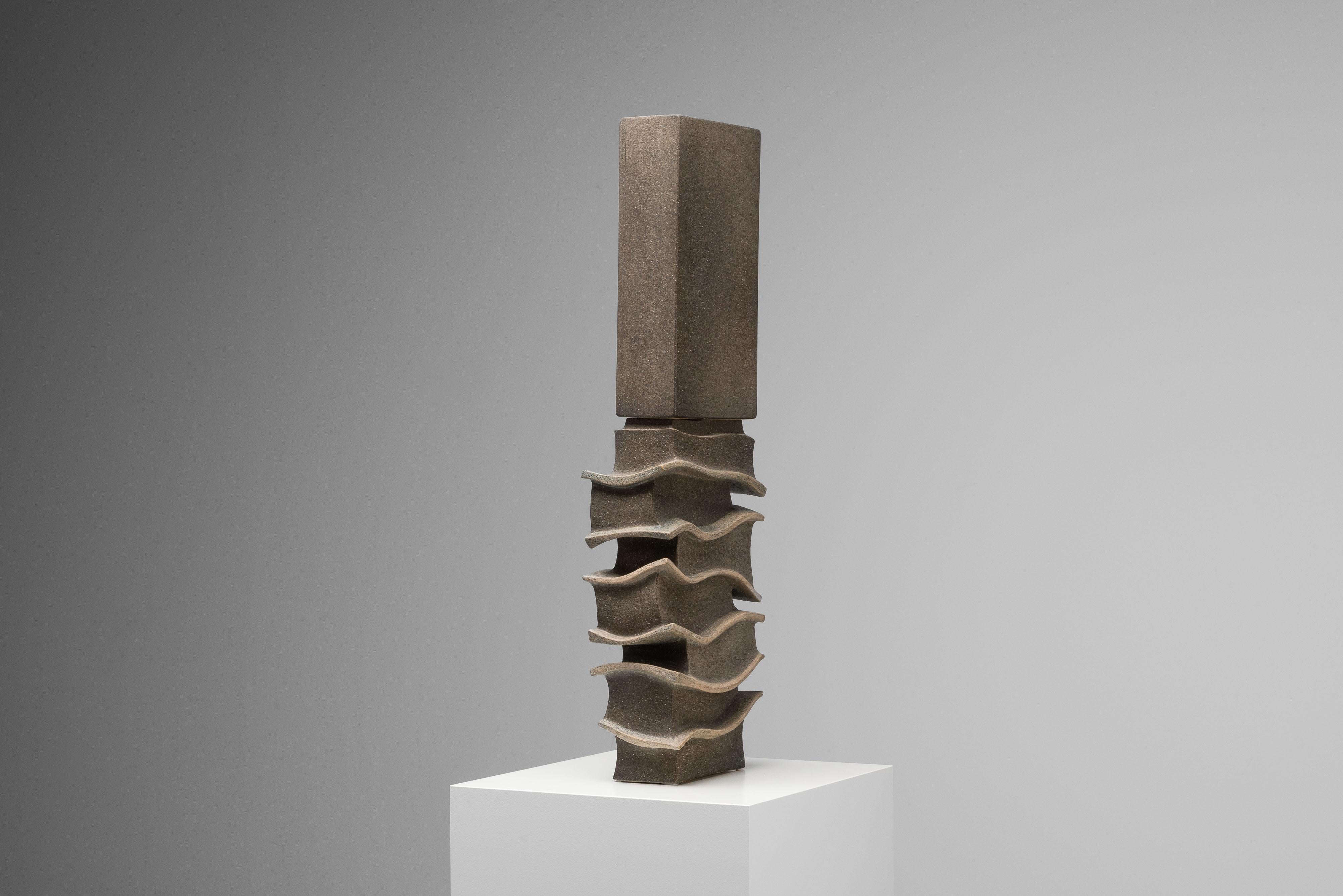 Hilbert Boxem scultura astratta in gres Paesi Bassi 1977 in vendita 2