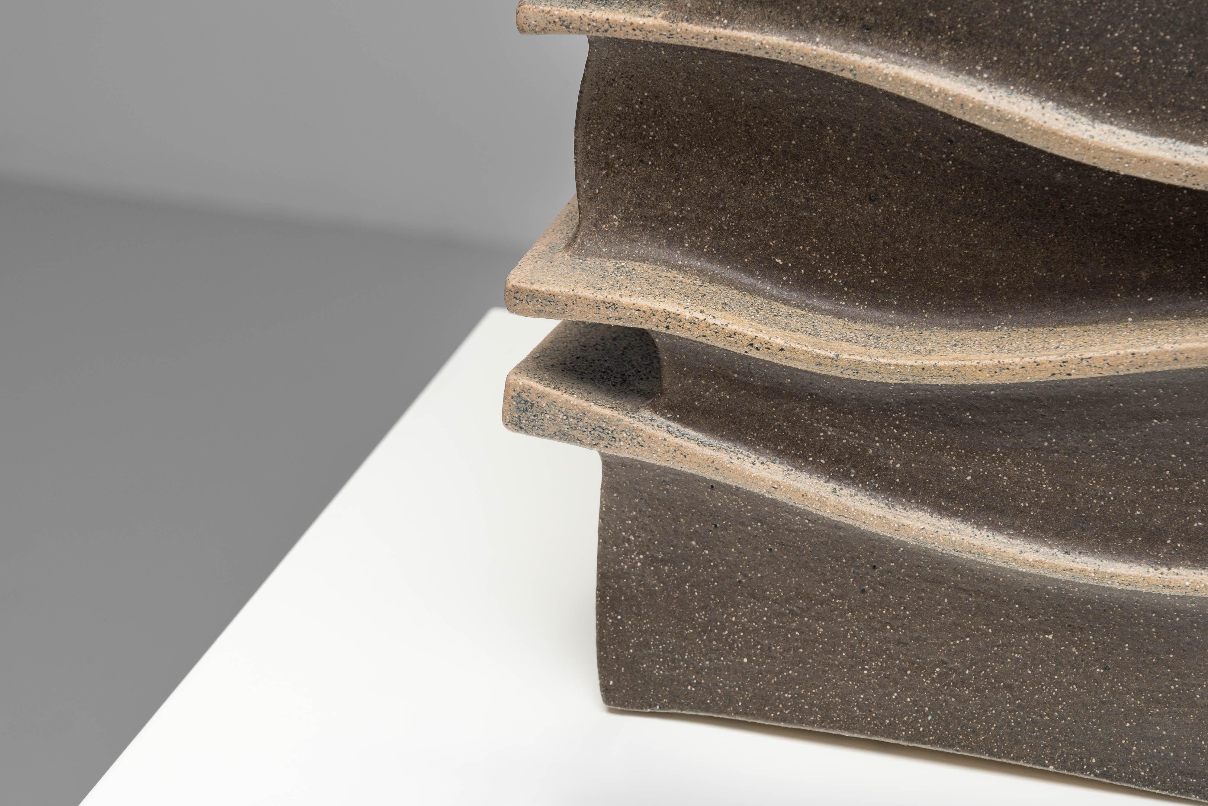 Hilbert Boxem scultura astratta in gres Paesi Bassi 1977 in vendita 4