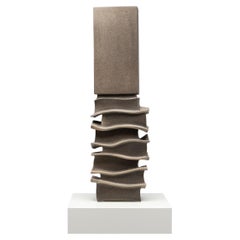 Hilbert Boxem stoneware abstract sculpture Netherlands 1977