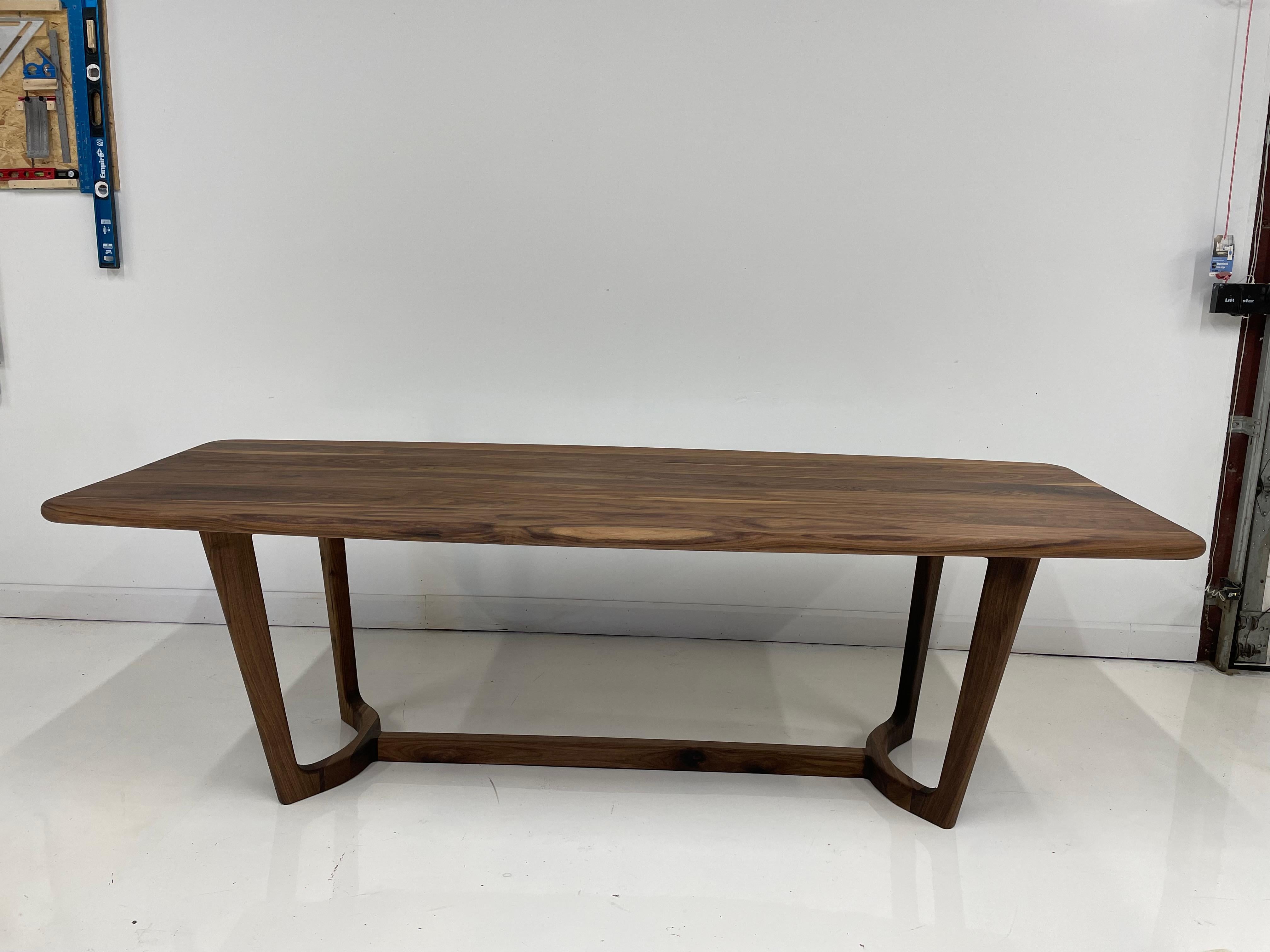 Scandinavian Modern Modern Walnut Hilda Dining Table From The Signature Series By Pompous Fox For Sale
